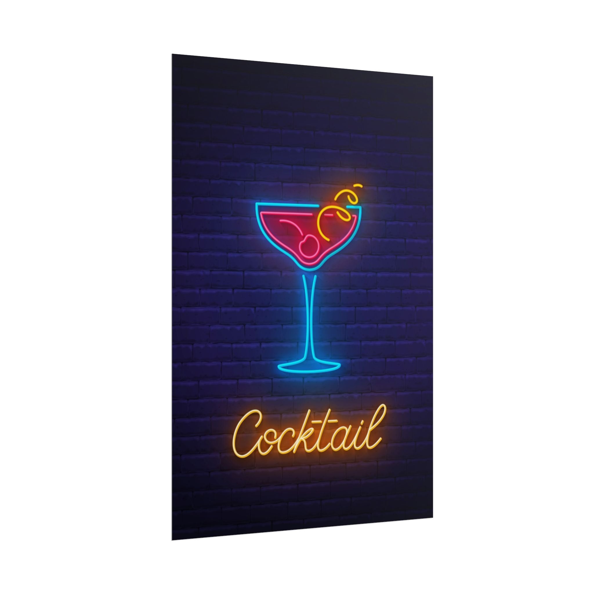 cocktail-neon-martini-poster-wall-art-decor-large-poster-artwork-cocktail-print-bar-decor-kitchen-wall-art
