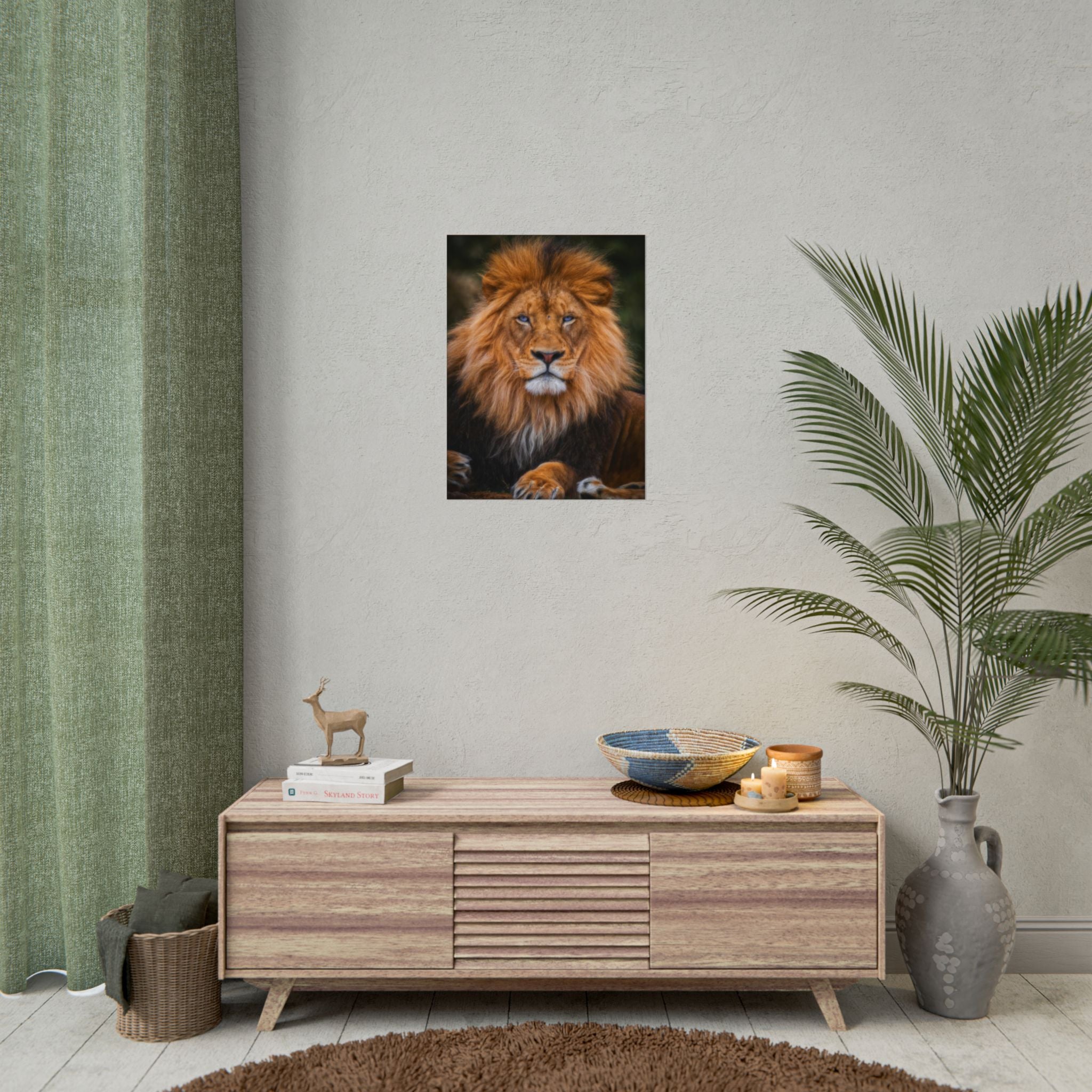 blue-eyed-lion-poster-wall-art-wildlife-home-decor-animal-lover-gift-safari-decoration-wildlife-art-print-lion-wall-decor