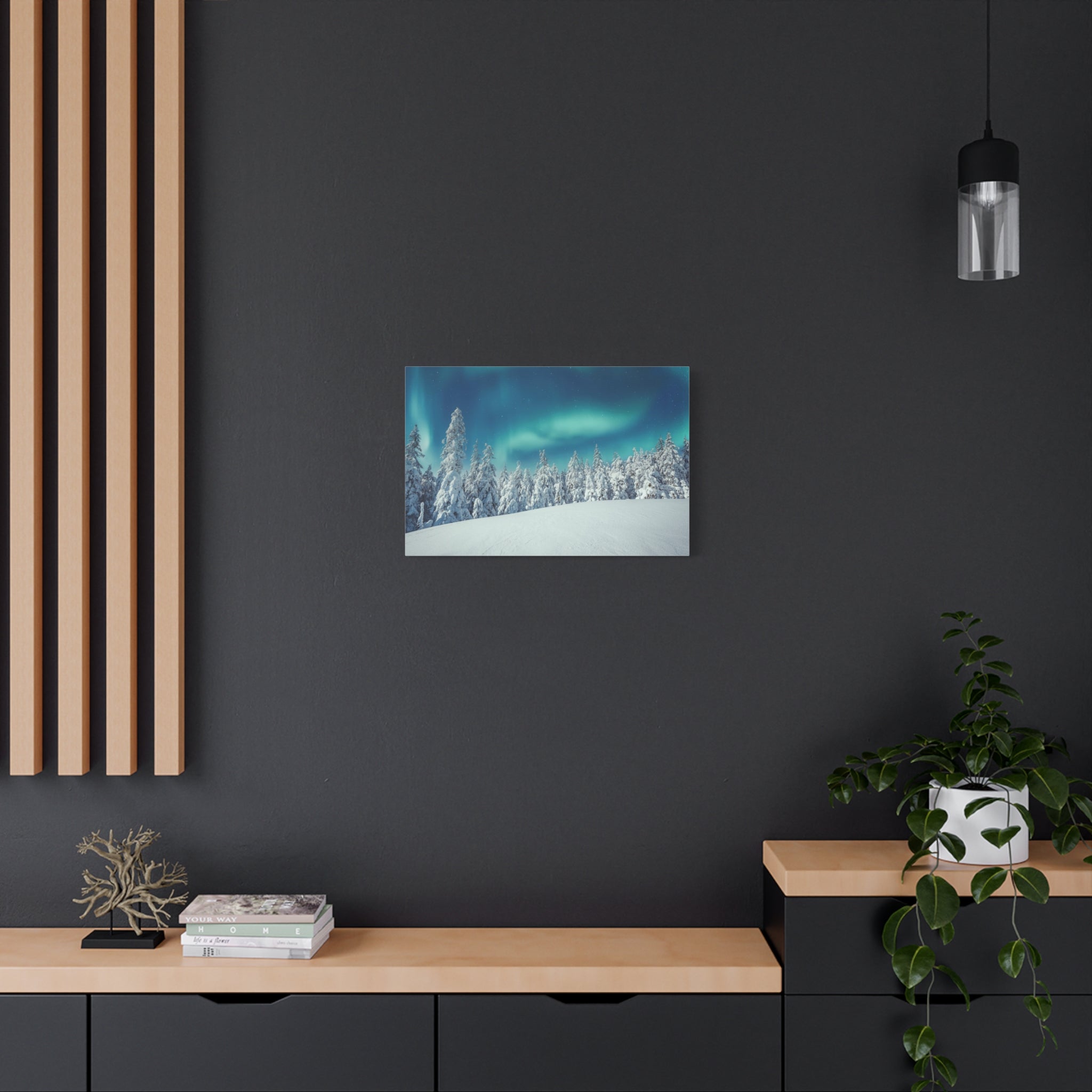 winter-canvas-wall-art-print-winter-tree-aurora-borealis-winter-decor-matte-canvas