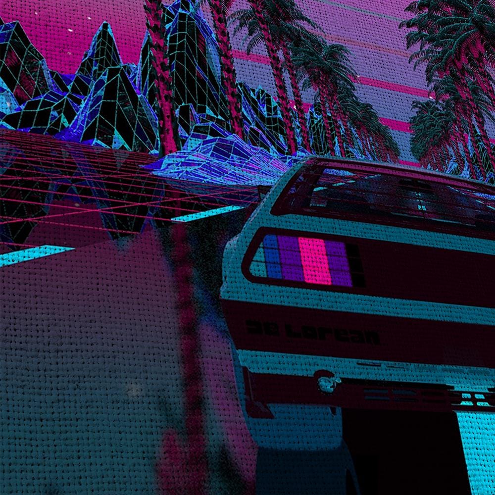 vaporwave-car-sunset-5-piece-canvas-wall-art-synthwave-wall-decor-for-bedroom-and-living-room-retrowave-wall-art-5-panel-larg