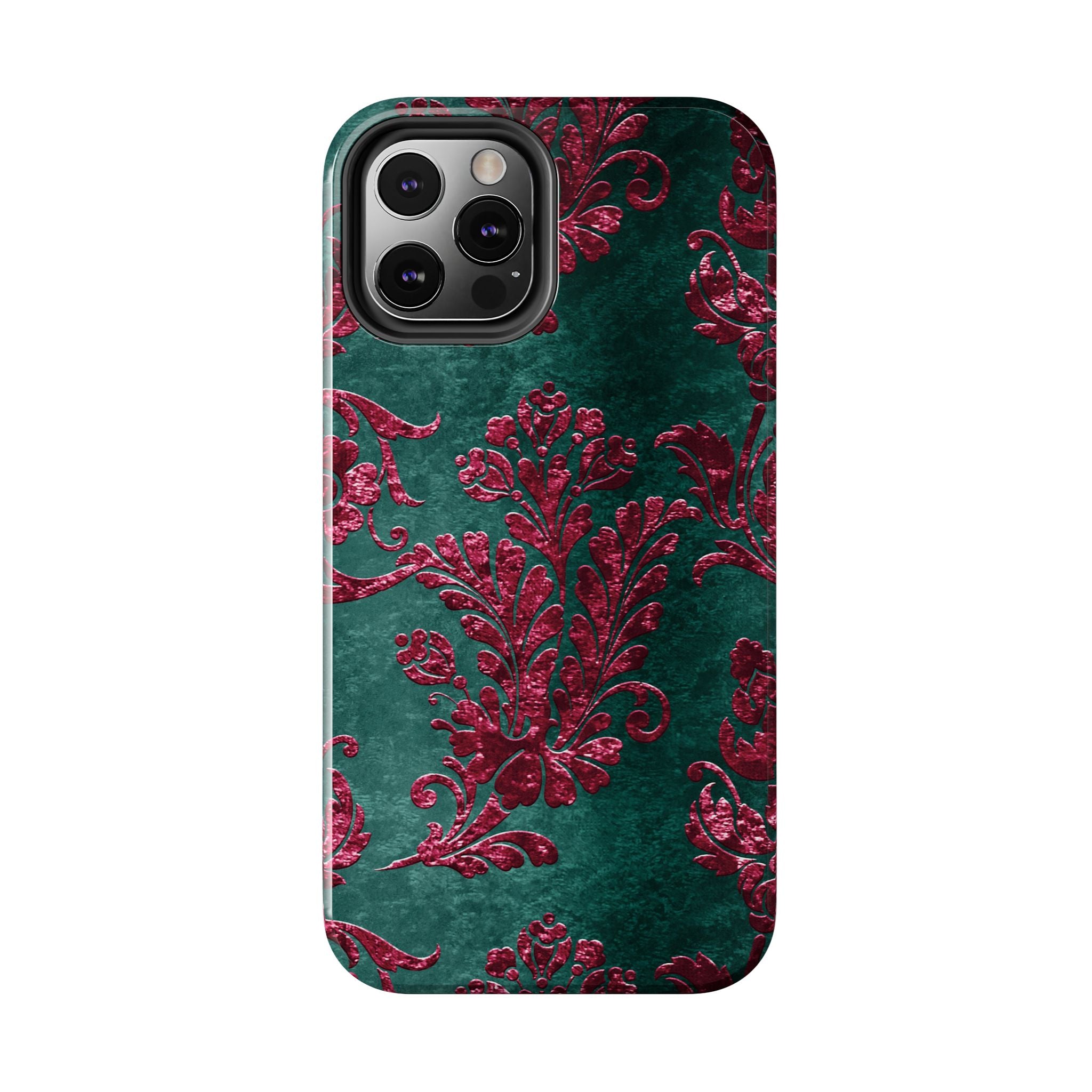 embossed-burgundy-velvet-tough-iphone-case-protective-iphone-cover-heavy-duty-iphone-case-rugged-phone-case-durable-smartphon