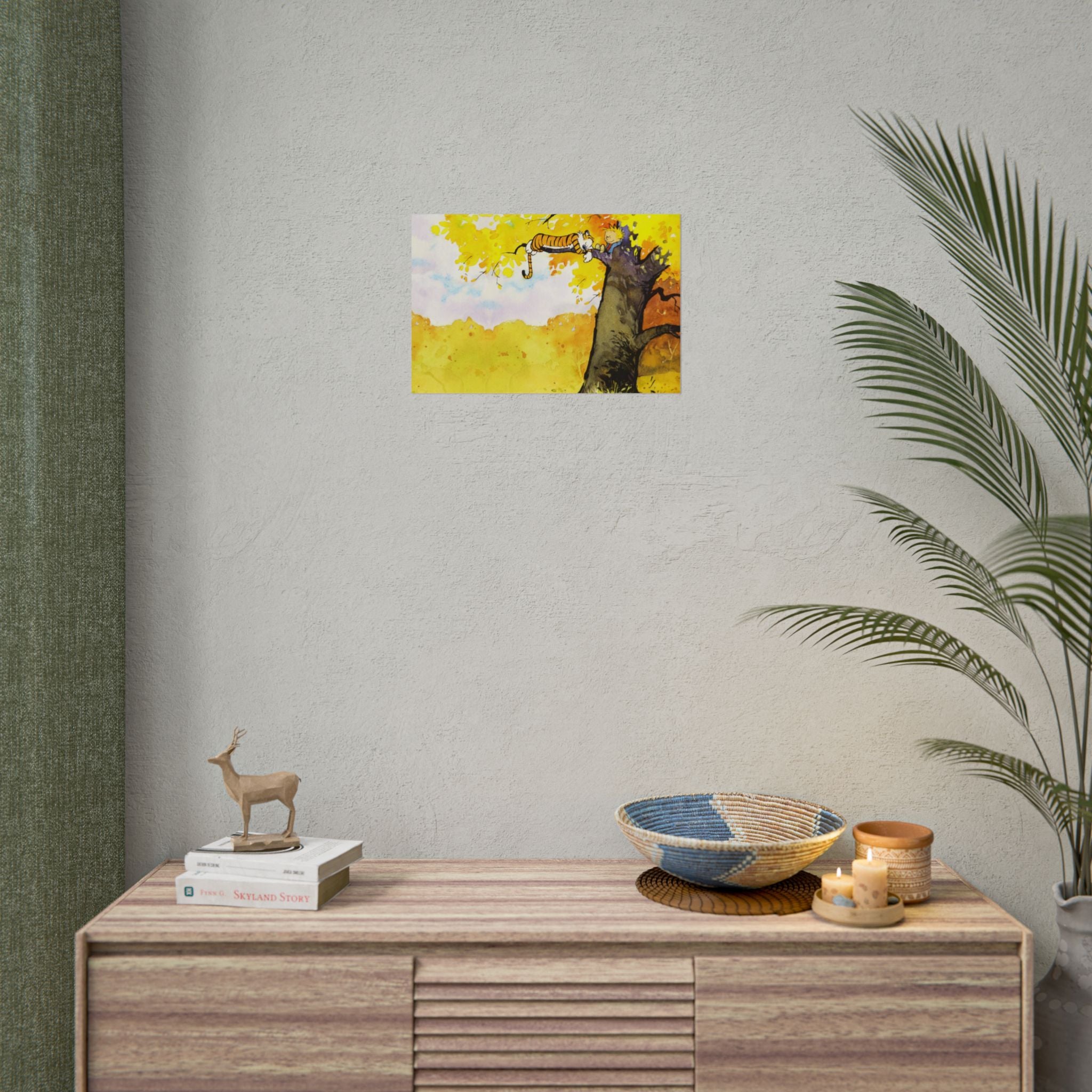 Calvin and Hobbes Poster Wall Art - Cartoon Wall Decor - Unique Birthday Gift for Fans - Timeless Comic Book Art