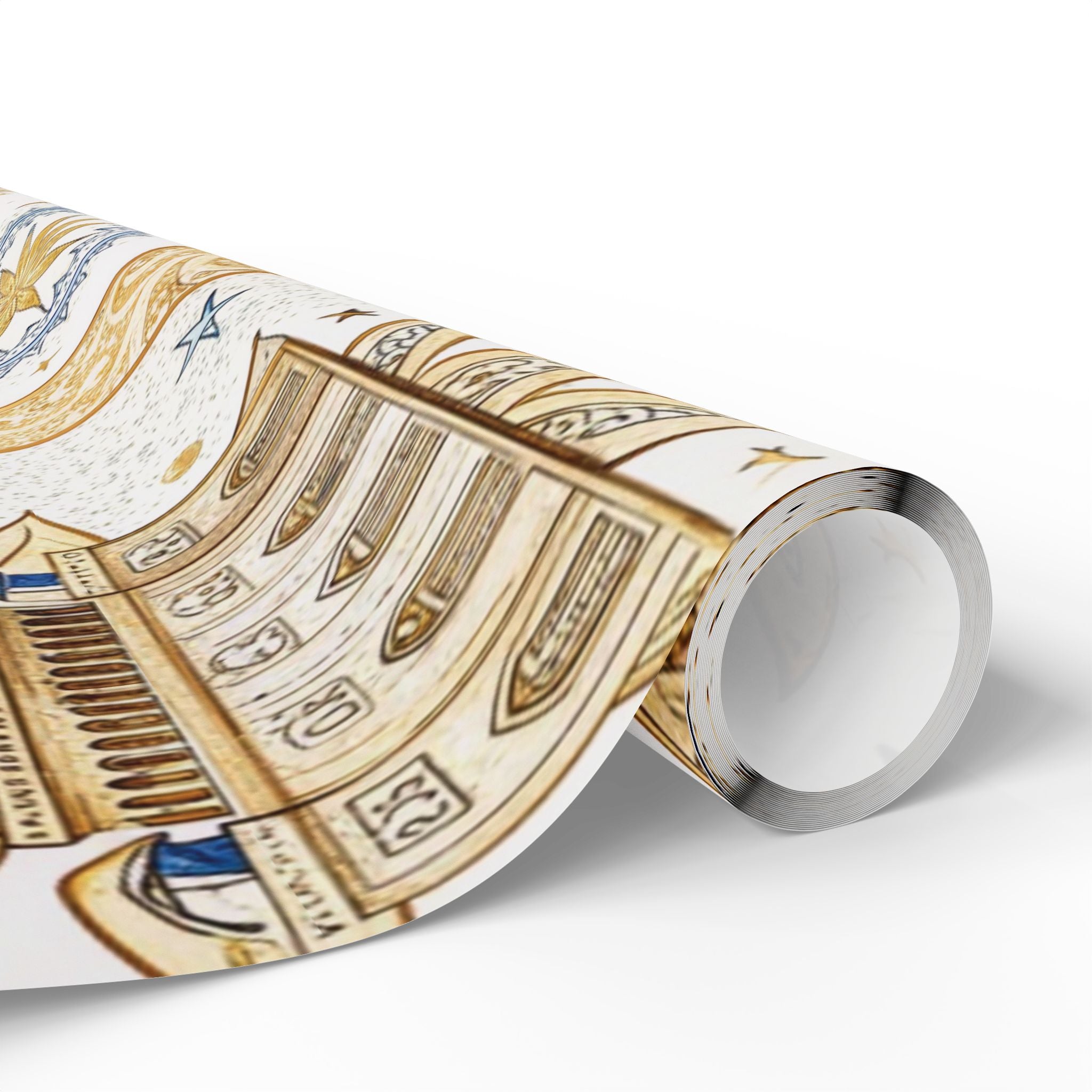 ramadan-night-wrapping-papers-islamic-crescent-moon-gift-wrap-mosque-silhouette-eid-holiday-supplies-festive-present-packagin