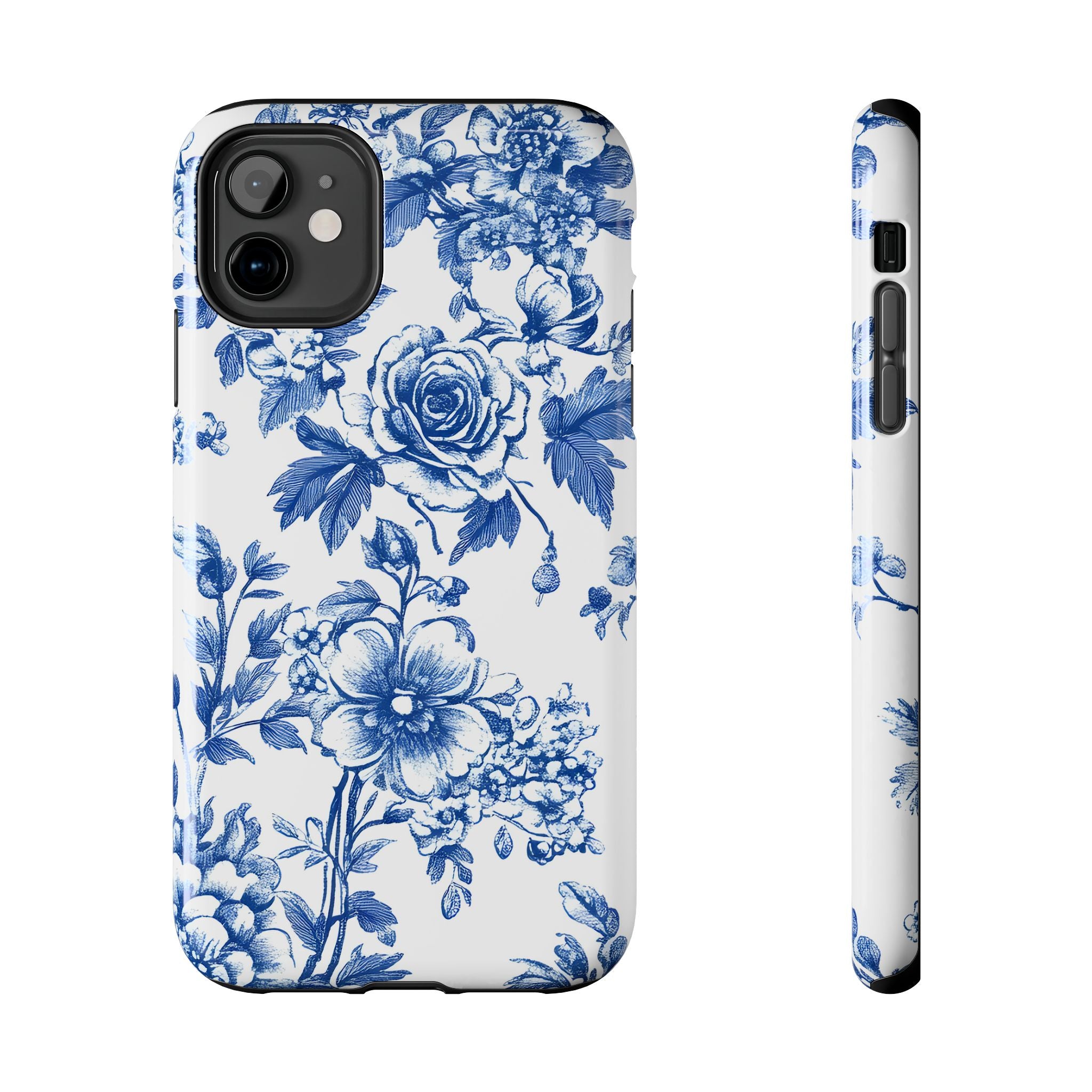 french-toile-floral-tough-iphone-case-blue-iphone-cover-protective-iphone-case-hard-shell-iphone-case-vintage-design-phone-ca