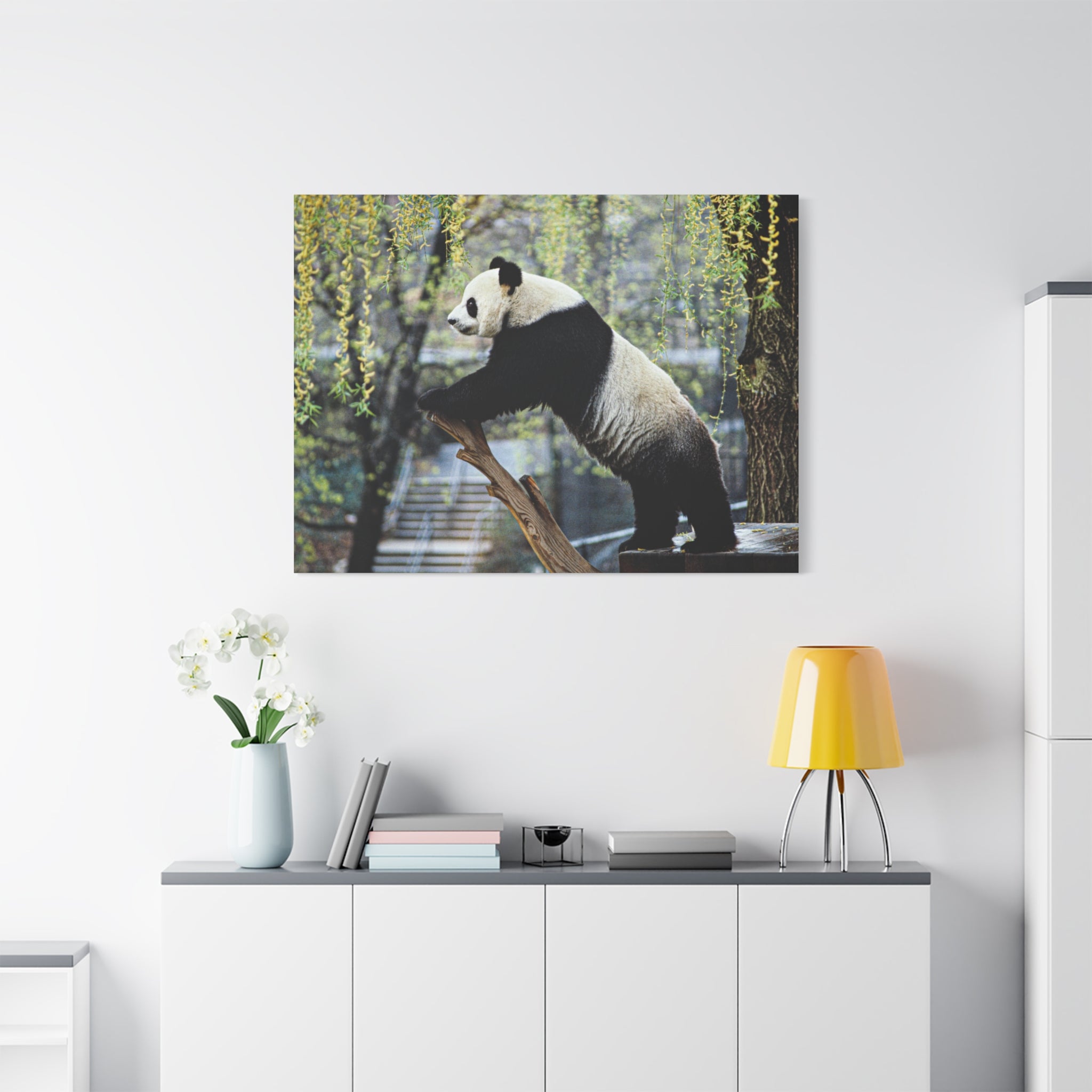 canvas-wall-art-cute-panda-wall-decor-nature-home-decor-panda-gift-panda-canvas-print-stretched-matte-canvas