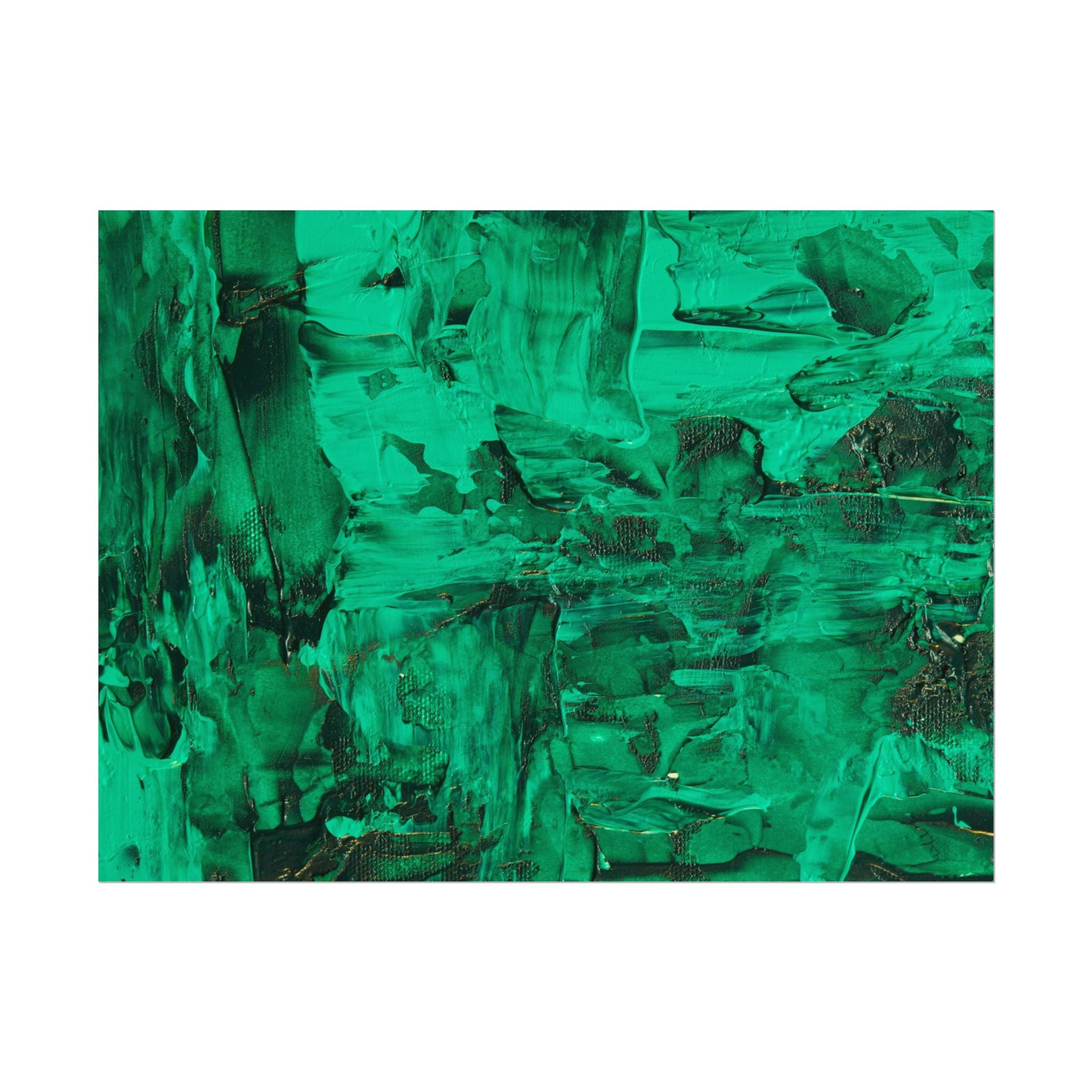 Abstract Green Poster Wall Art, Home Decor, Office Decor, Green Canvas Bedroom, Green Poster Print, Modern Art, Green Wall Decor