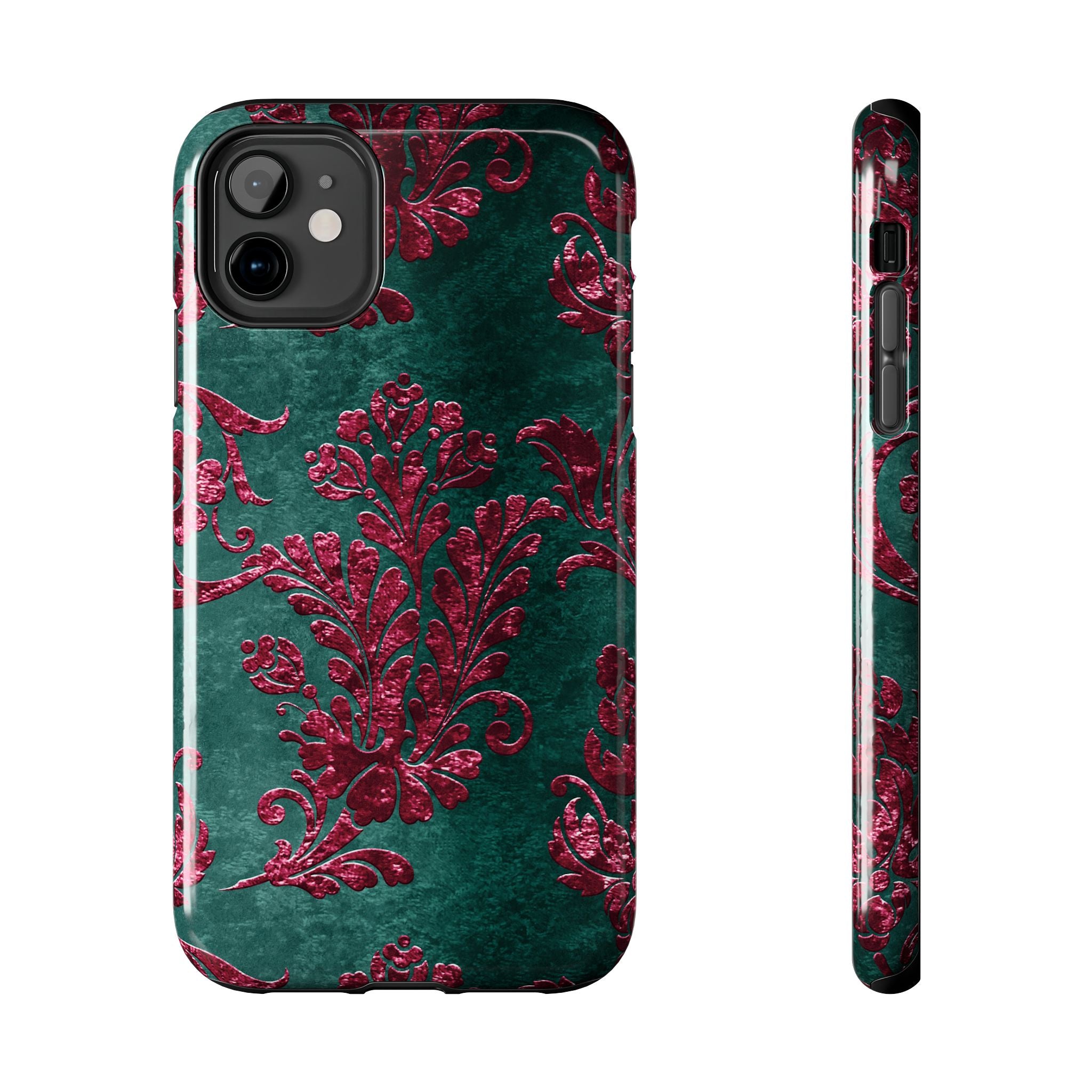 embossed-burgundy-velvet-tough-iphone-case-protective-iphone-cover-heavy-duty-iphone-case-rugged-phone-case-durable-smartphon