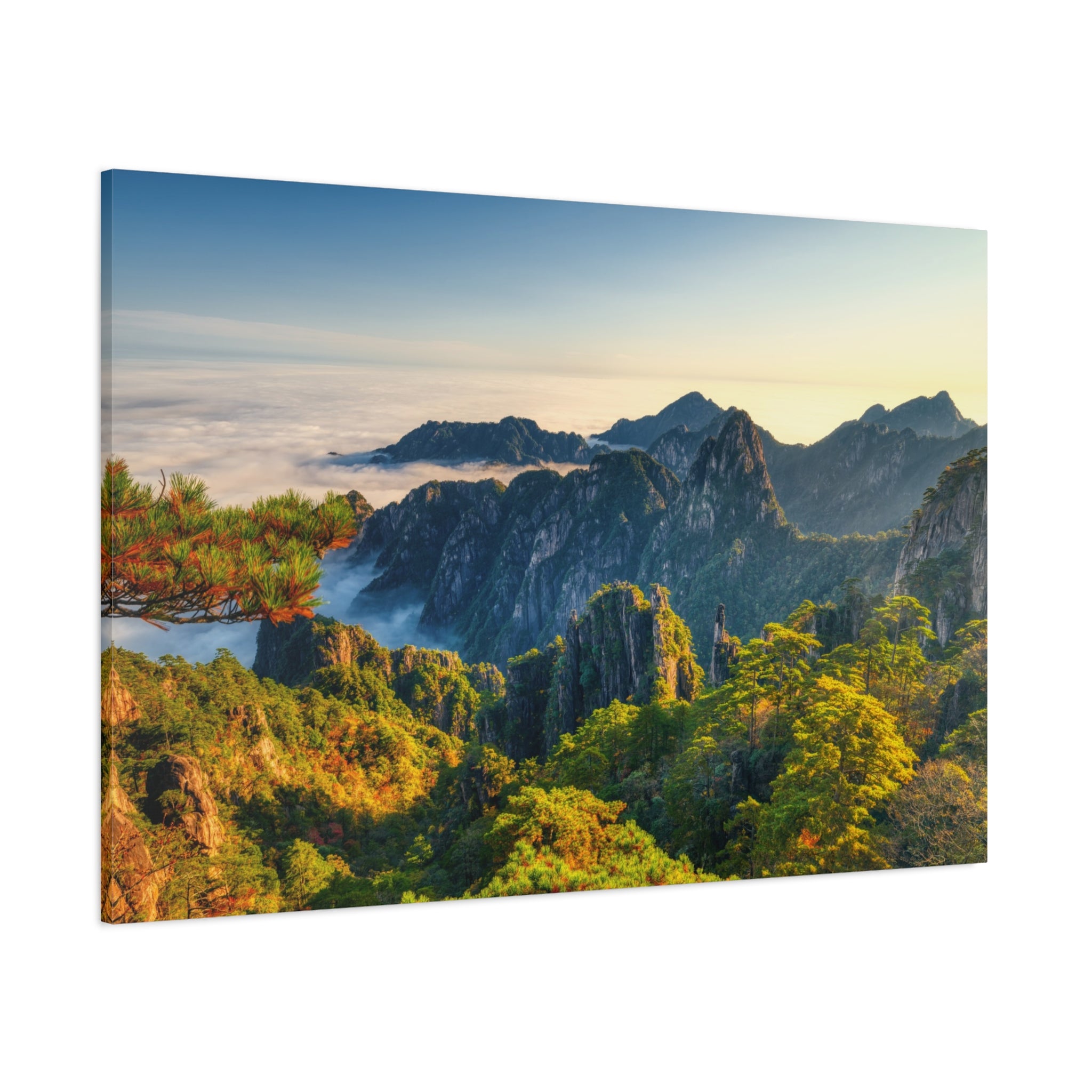 canvas-wall-art-mountain-sunrise-print-mountain-landscape-decor-matte-stretched-forest-scenery-nature-poster-home-office