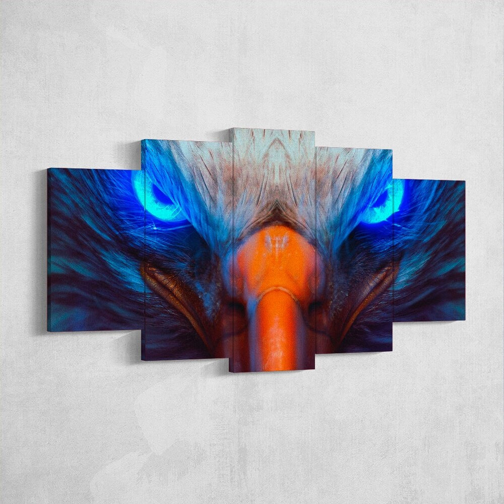 american-eagle-bald-eagle-bird-5-piece-canvas-wall-art-canvas-print-eagle-decor-art-extra-large-wall-art-eagle-poster-5-panel