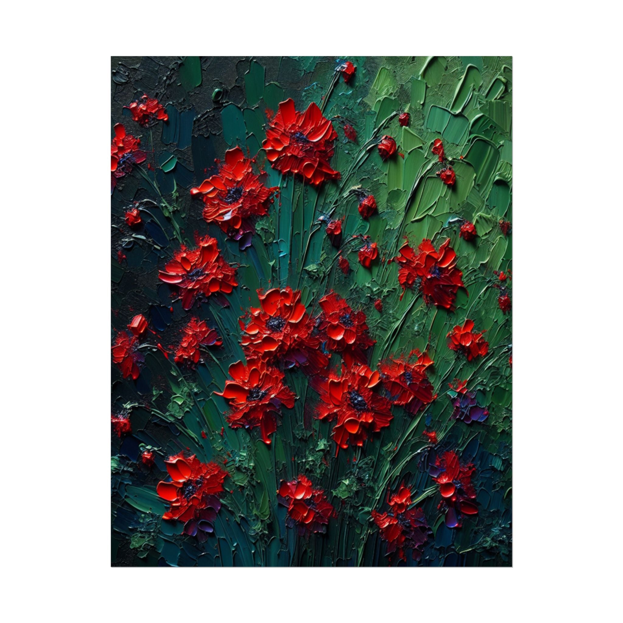 red-wildflowers-poster-print-impasto-oil-painting-look-stretched-wall-art-home-decor-floral-print-gift-for-nature-lover