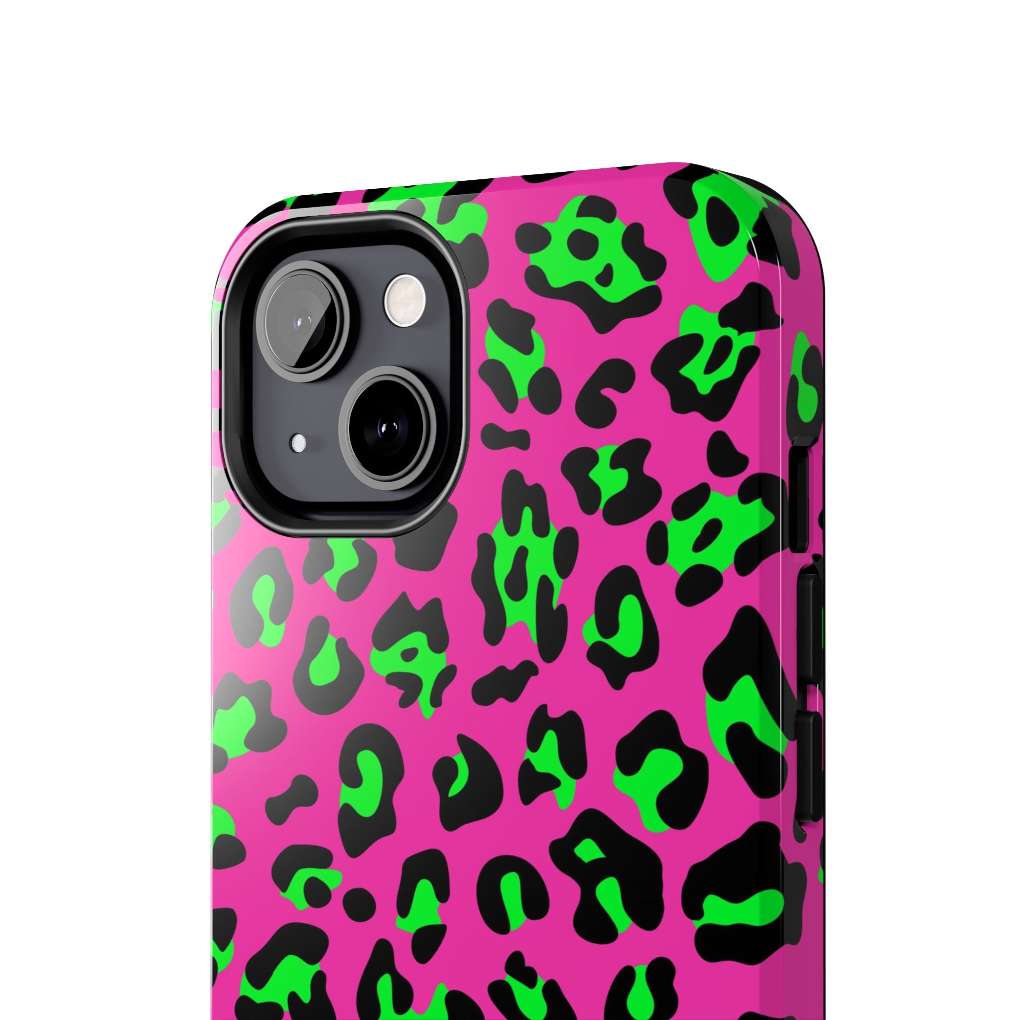 neon-green-pink-leopard-iphone-tough-case-stylish-phone-cover-protective-cellphone-case-trendy-smartphone-accessory-gift-for-