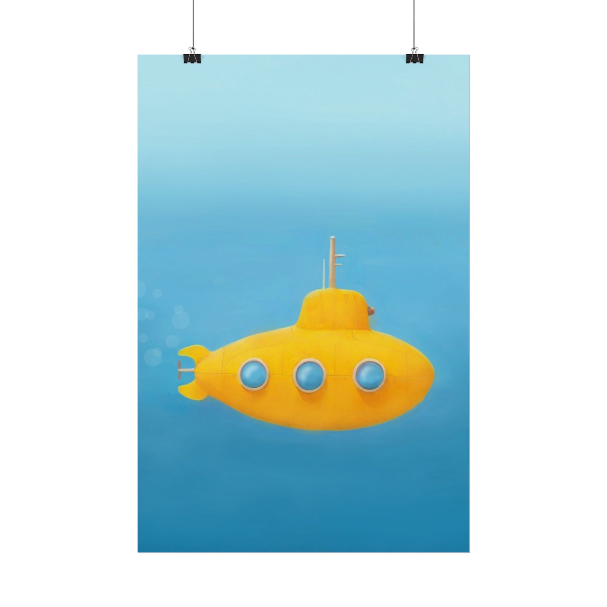 yellow-submarine-nursery-poster-art-fine-art-poster-wall-art-submarine-print-yellow-nursery-decor-gender-neutral-nursery