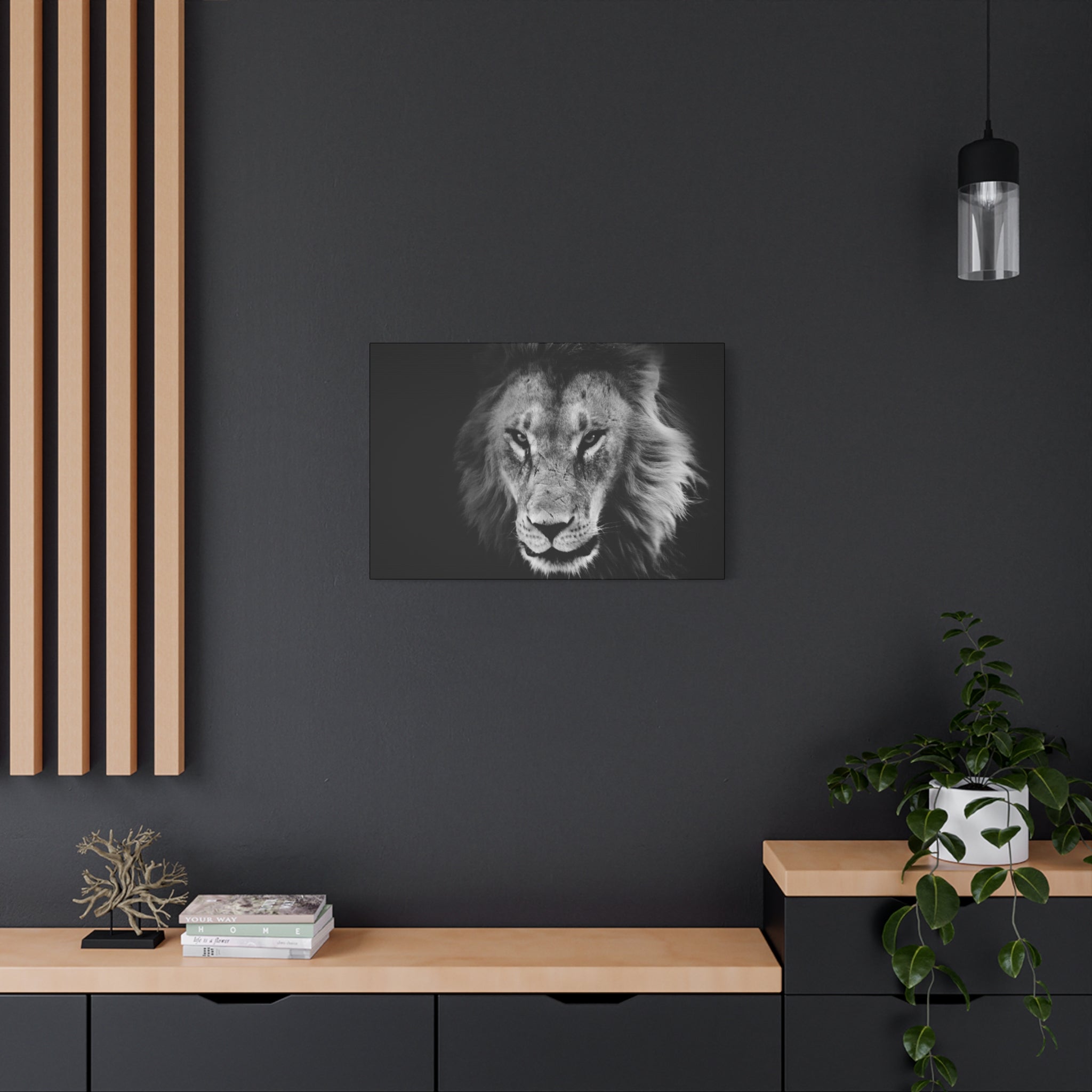 canvas-print-lion-wall-art-black-and-white-living-room-decor-matte-stretched-lion-poster-jungle-animal-art-print-wildlife-saf