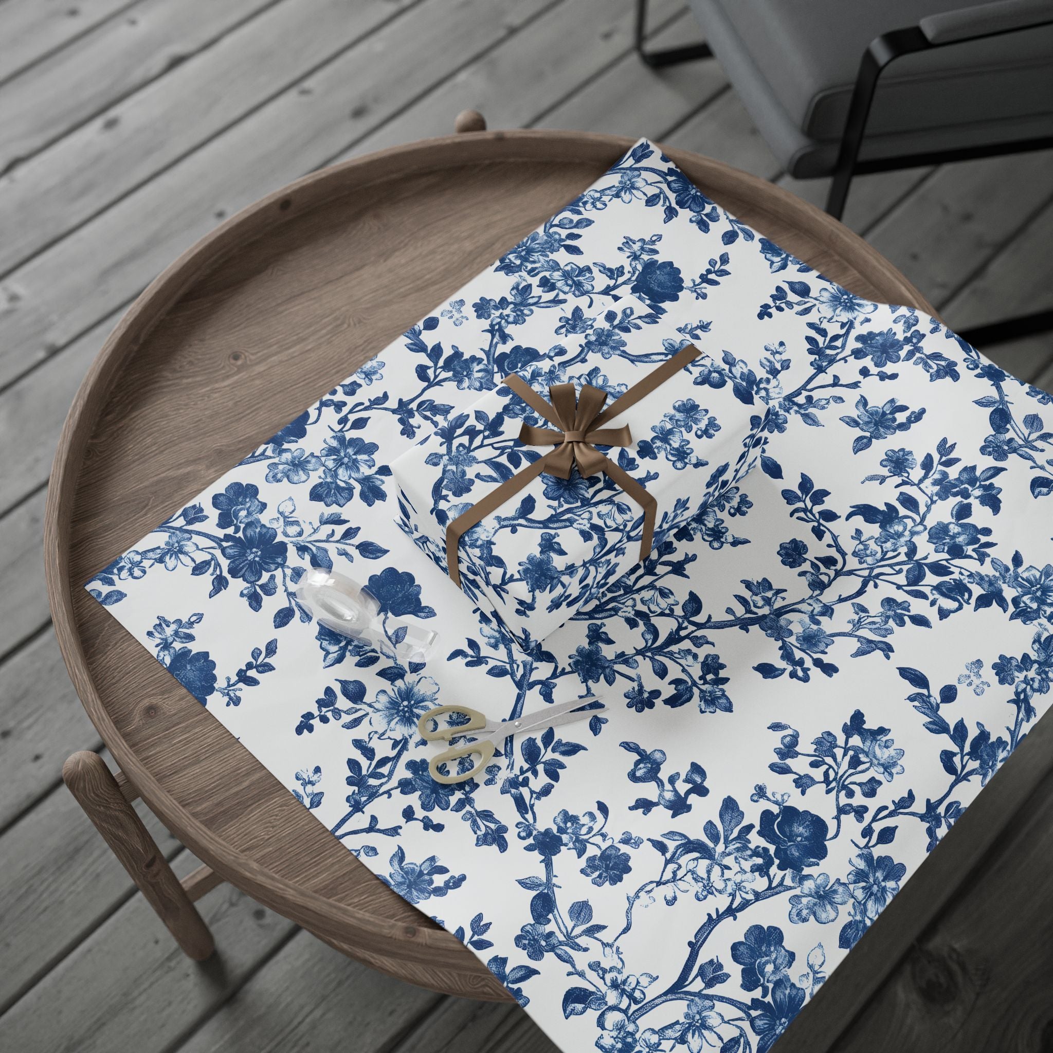 wrapping-papers-blue-french-toile-floral-elegant-gift-wrap-holiday-gift-wrap-birthday-wrapping-paper-wedding-gift-wrap-christ