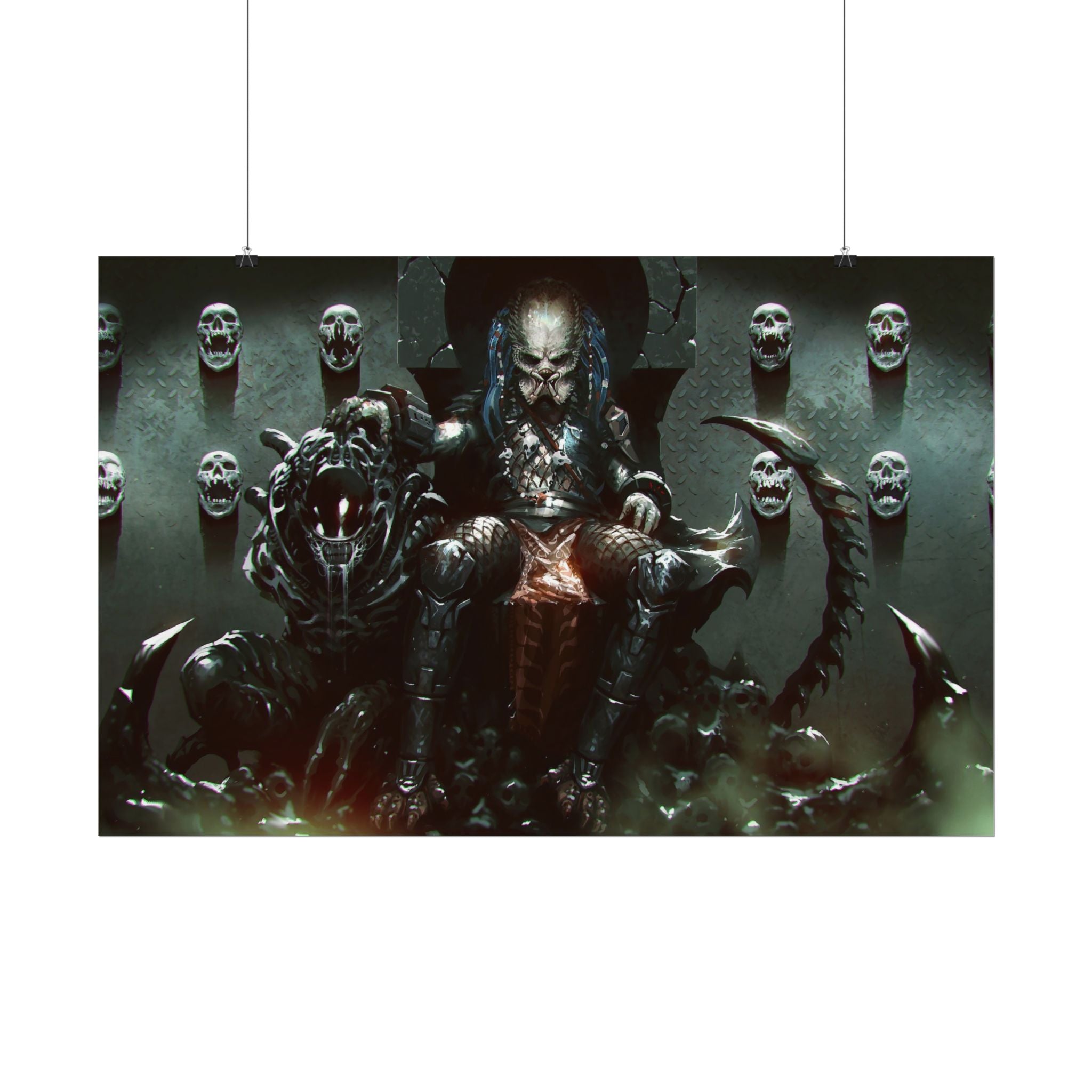 predator-alien-poster-art-xenomorph-movie-poster-print-alien-wall-art-sci-fi-home-decor-geek-wall-decor