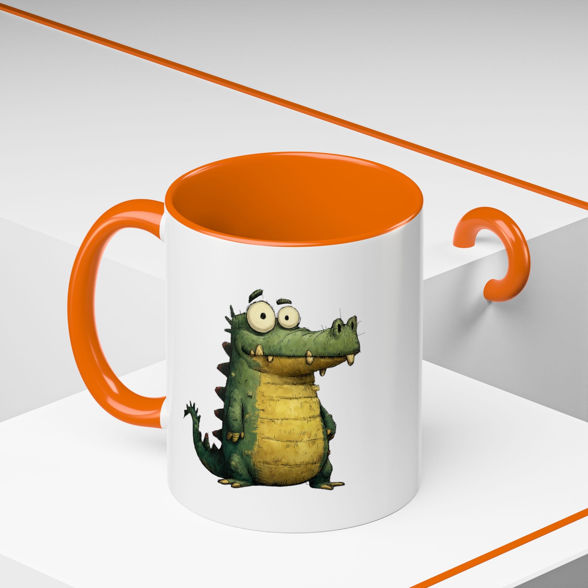 Funny Alligator Accent Coffee Mug | Cute Animal Mug for Nature Lovers, Ideal Gift for Birthdays, Holidays, Home Decor