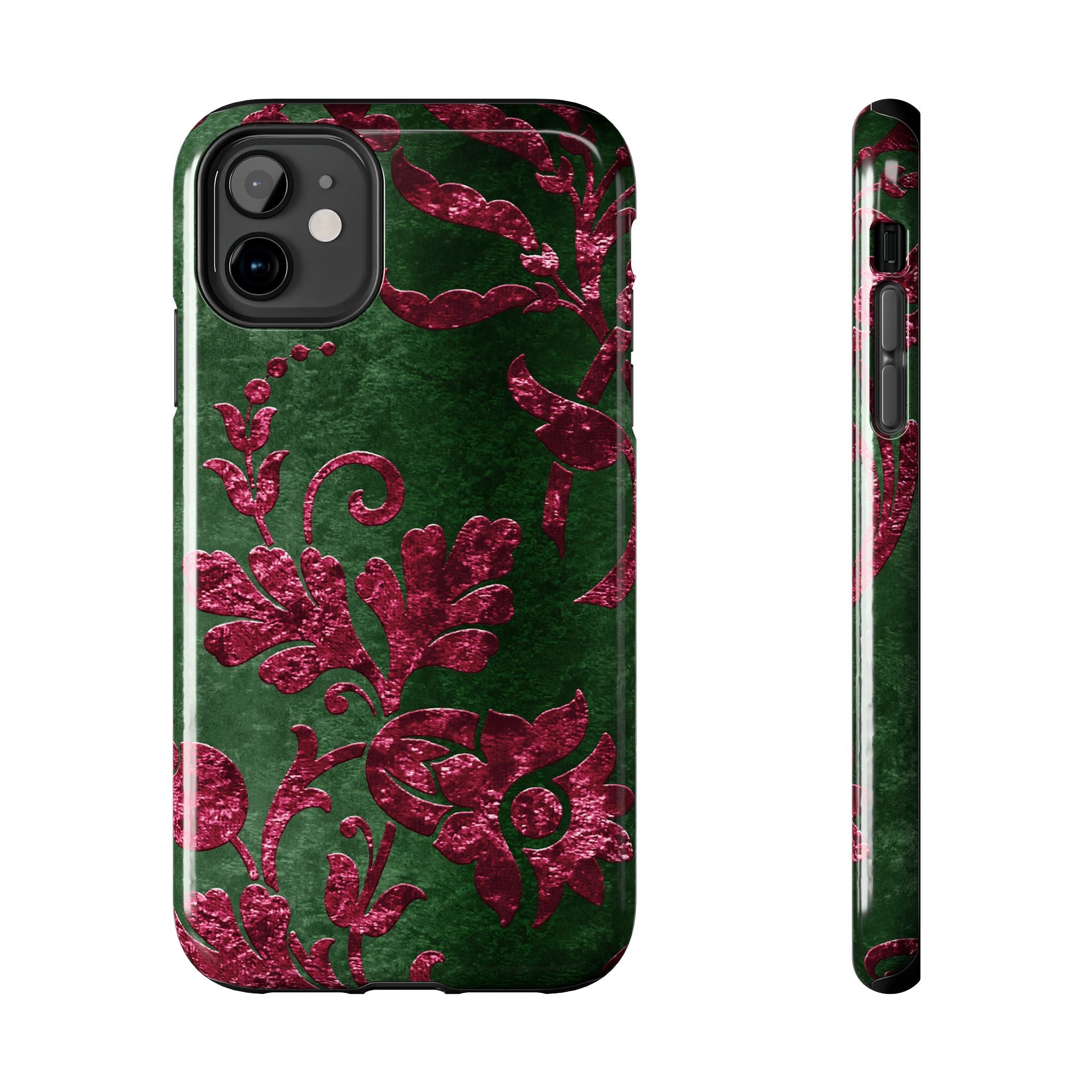 embossed-burgundy-velvet-tough-iphone-case-protective-iphone-cover-heavy-duty-iphone-case-rugged-phone-case-durable-smartphon