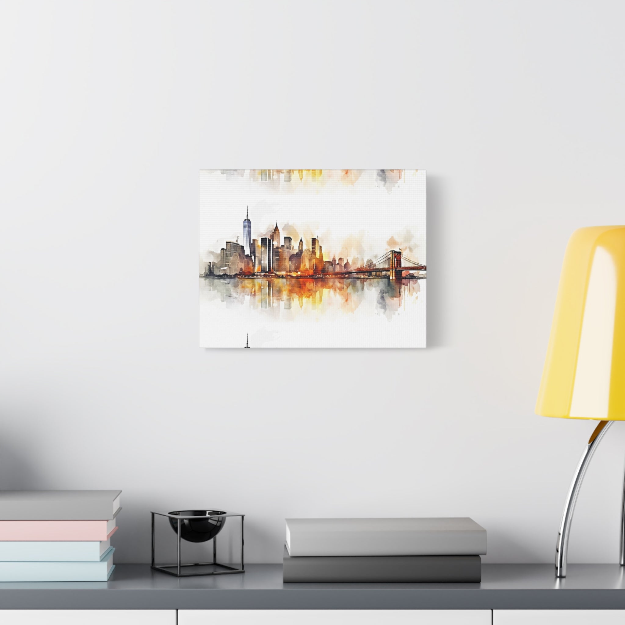 canvas-wall-art-print-watercolor-new-york-city-cityscape-home-decor-matte-stretched-alternative-nyc-wall-decor-urban-landscap