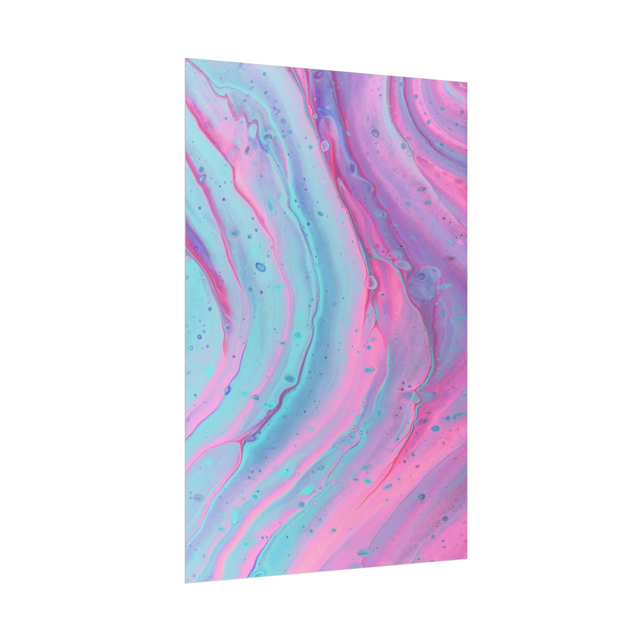 Blue Pink Abstract Minimalist Poster Print, Blue Pink Decor, Pink Blue Canvas Wall Art, Modern Home Decor, Living Room Wall Art