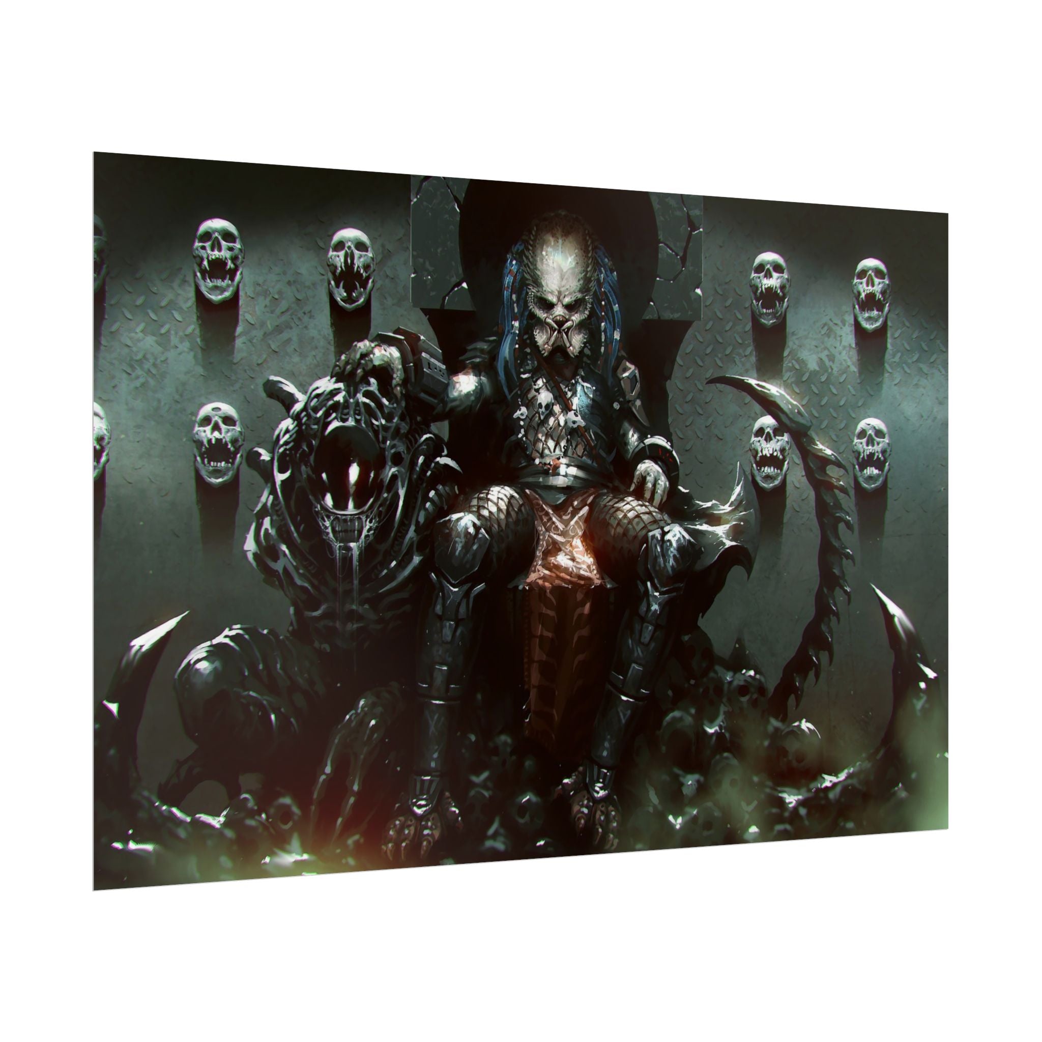 predator-alien-poster-art-xenomorph-movie-poster-print-alien-wall-art-sci-fi-home-decor-geek-wall-decor