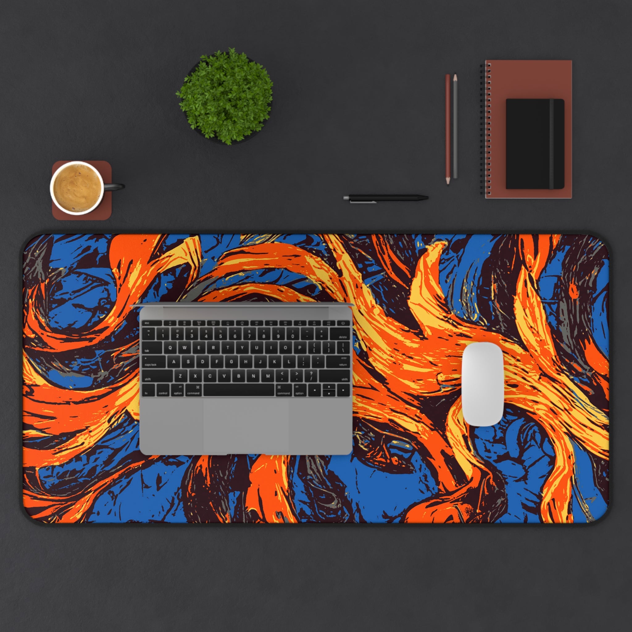 retro-wave-abstract-art-mouse-pad-vintage-roots-desk-mat-colorful-retro-desk-pad-modern-minimalist-mousepad-orange-blue