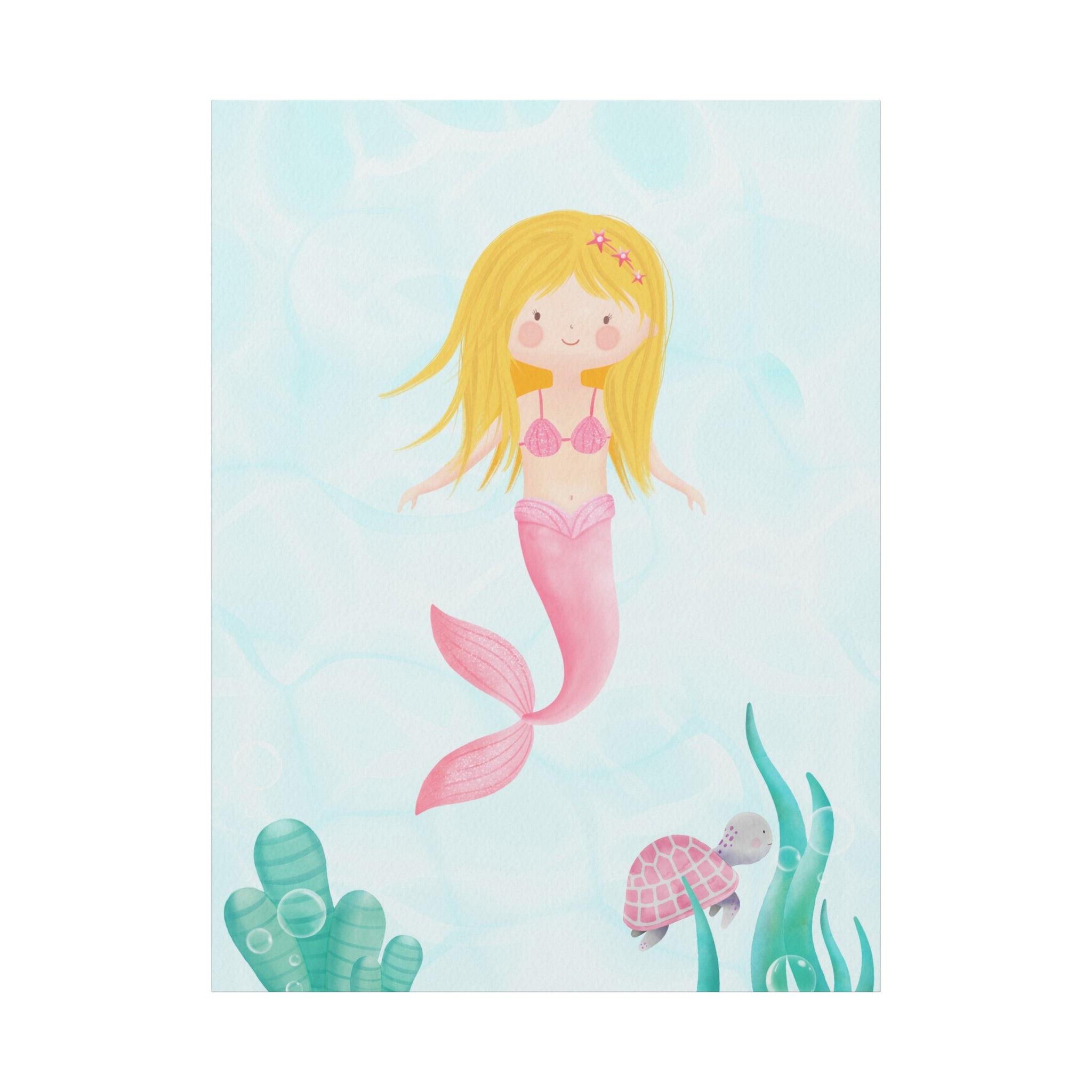canvas-wall-art-cute-pink-mermaid-nursery-decor-pink-mermaid-print-nursery-art-cute-pink-mermaid-decoration-baby-nursery-merm