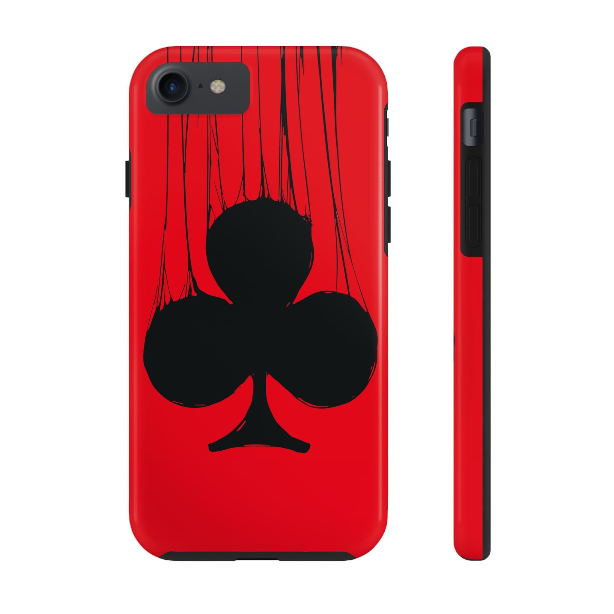 clubs-playing-cards-iphone-tough-case-protective-iphone-cover-card-game-lover-gift-gambling-theme-iphone-case-durable-card-su