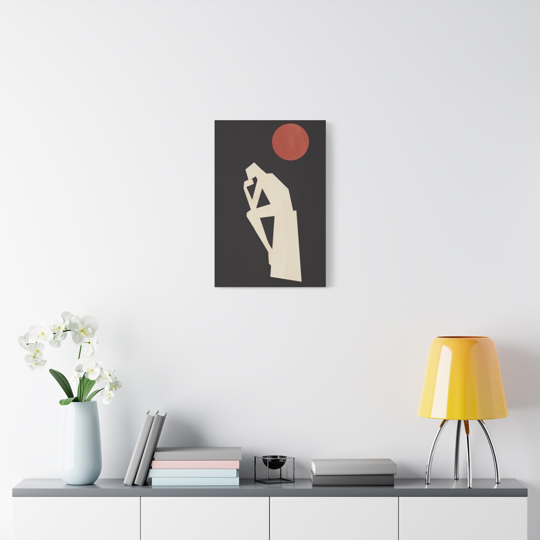 canvas-print-rodin-sculpture-the-thinker-illustration-art-lover-living-room-decor-wall-art-stretched-matte-canvas-gift-home-d