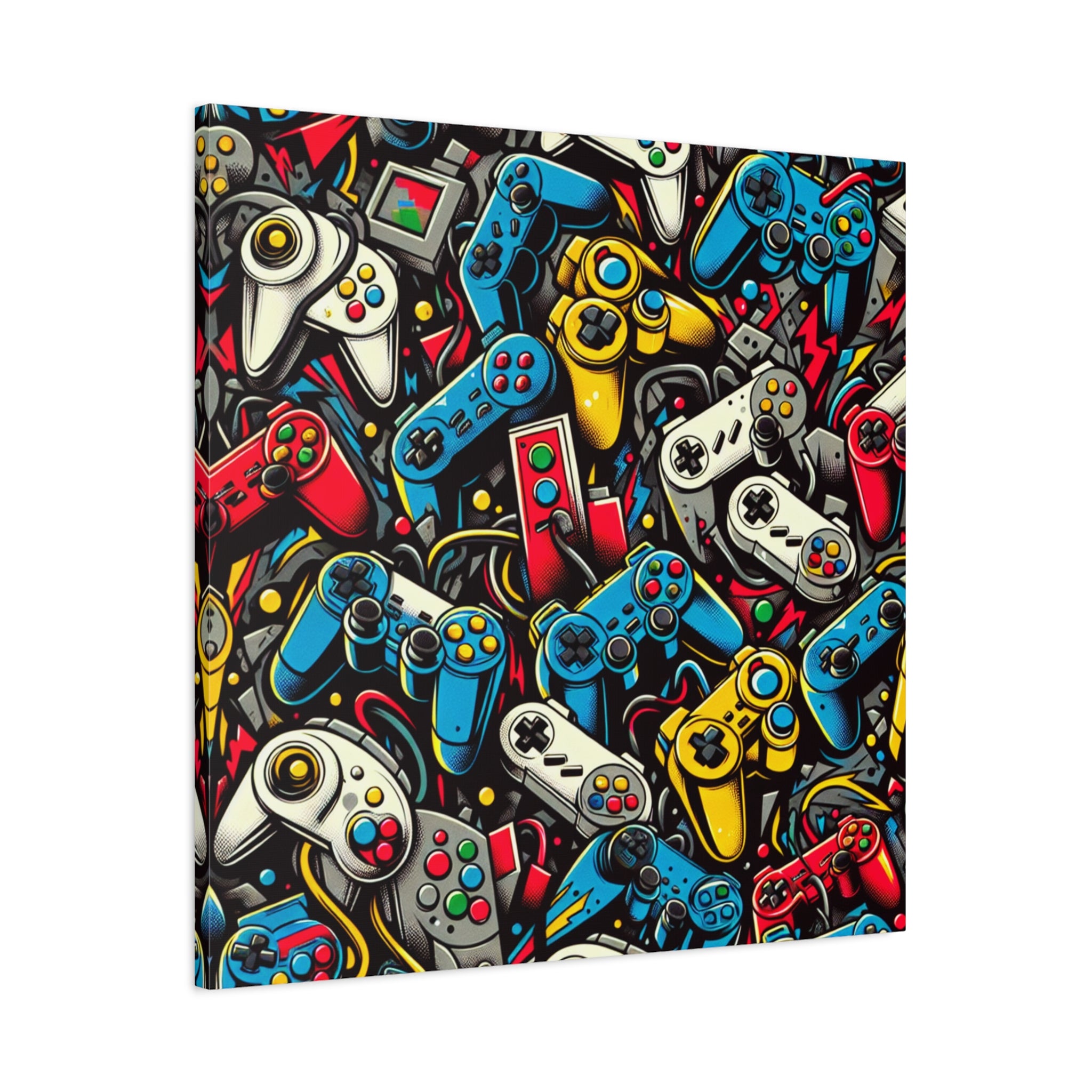 canvas-art-video-game-controller-graffiti-wall-decor-gamer-gift-teen-room-decor-boys-room-art-gaming-wall-print-man-cave-deco