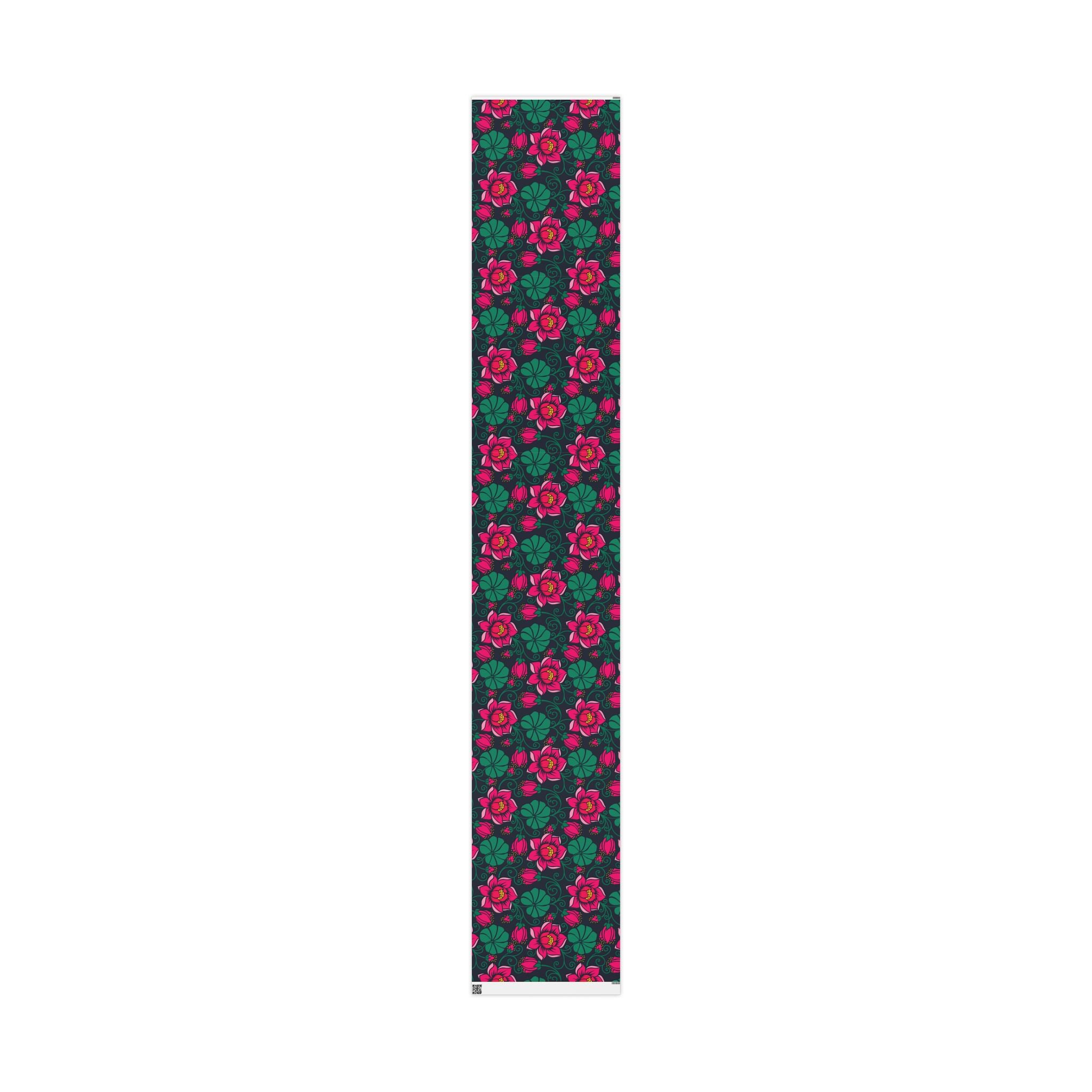 vintage-retro-pink-tulip-gift-wrap-30x72-inch-floral-design-birthday-wrapping-decorative-craft-paper-holiday-gift-wrap-elegan