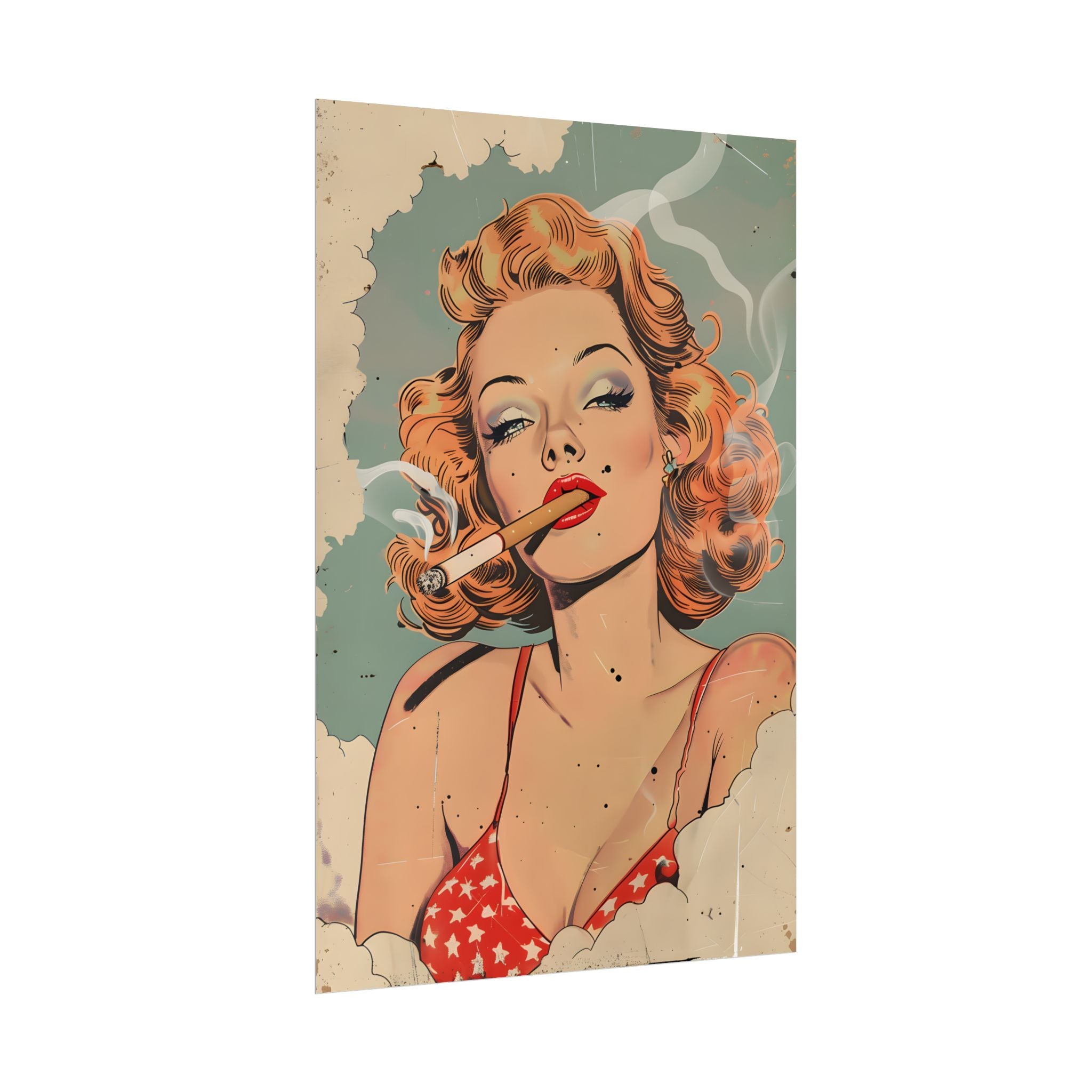 vintage-pin-up-girl-poster-print-girl-smoking-cigarette-wall-art-retro-pinup-poster-pin-up-illustration-home-decor-wall-hangi