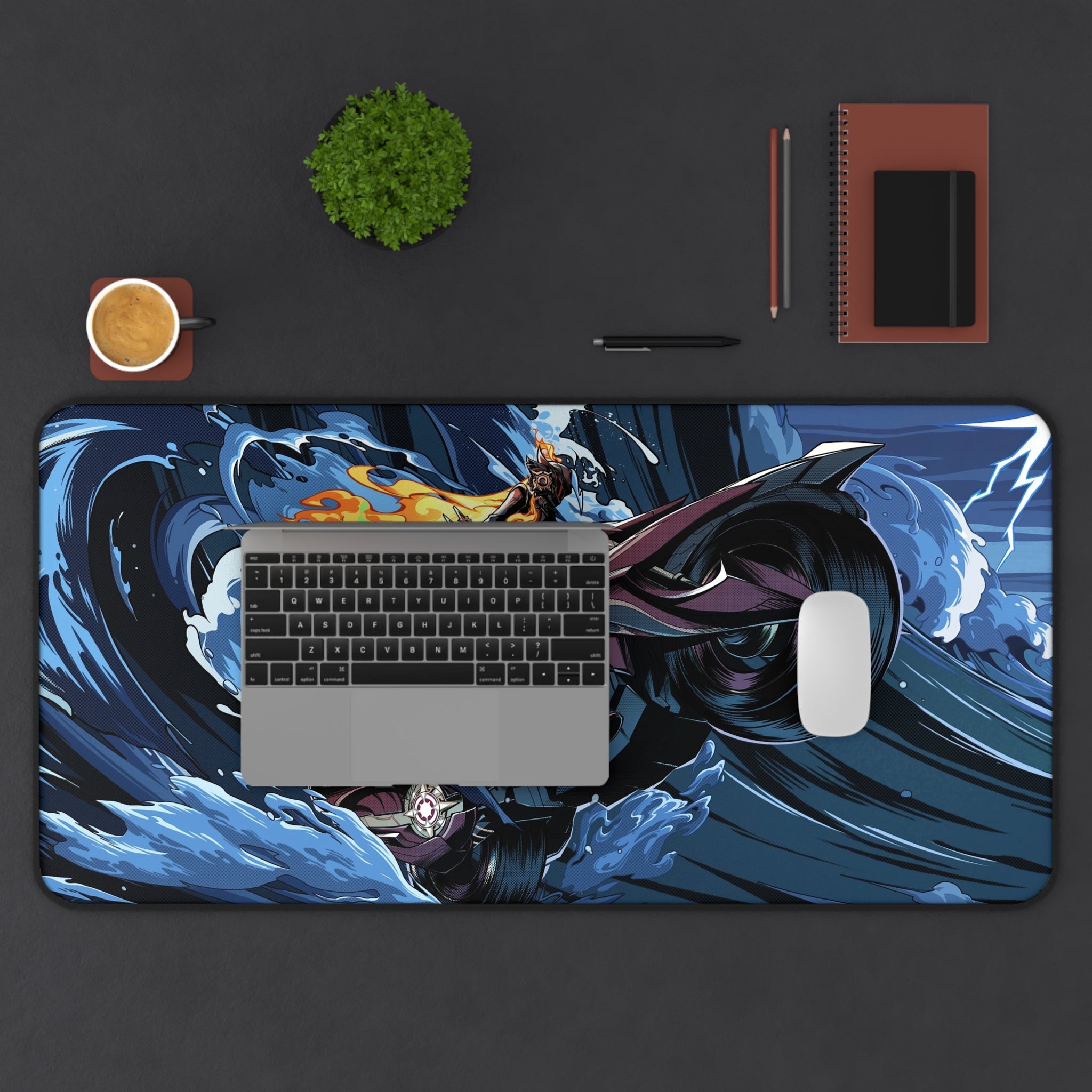 Genshin Impact Mavuika Mousepad - Desk Mat - XL Anime Gaming Pad - Waifu Extended Desk Pad - Genshin