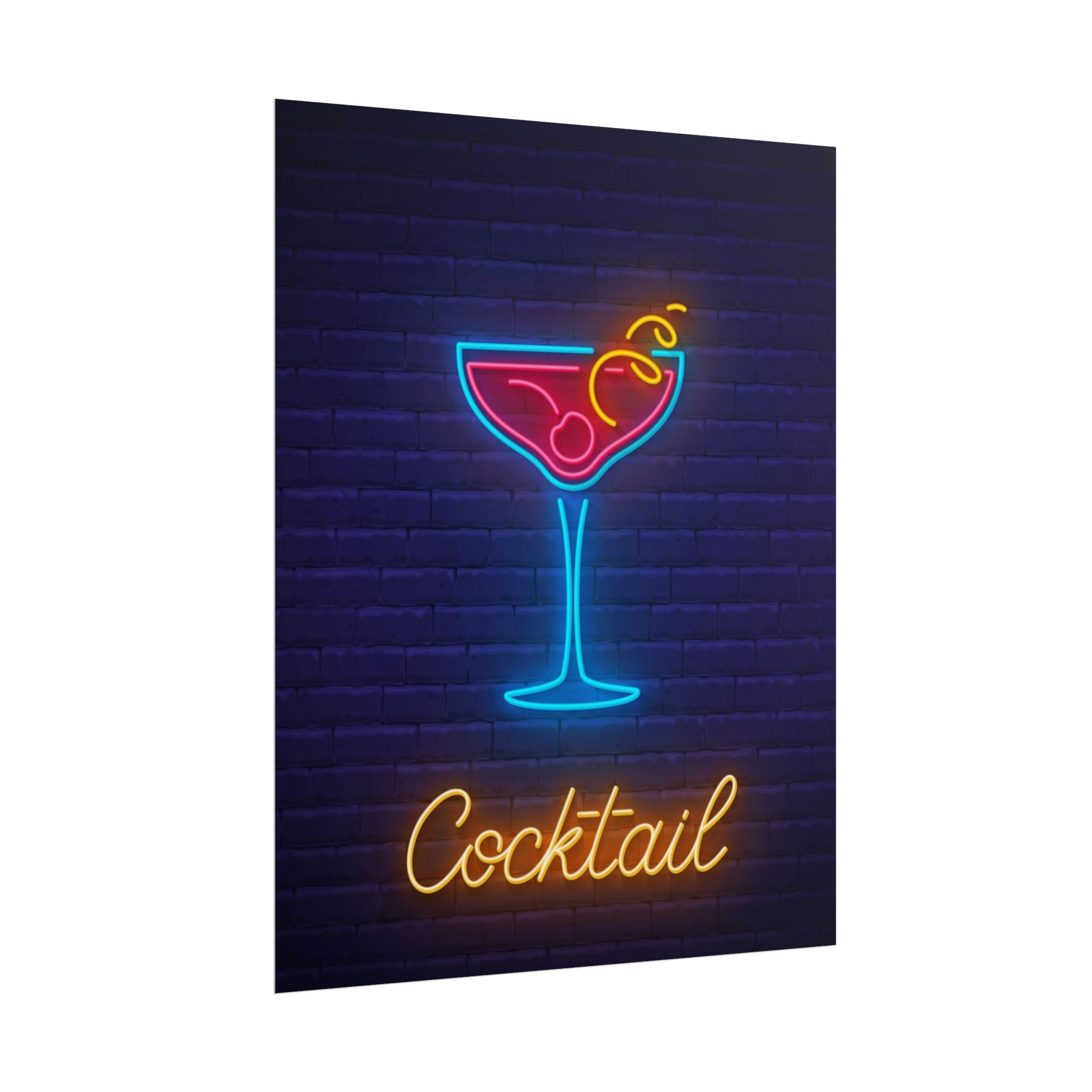 cocktail-neon-martini-poster-wall-art-decor-large-poster-artwork-cocktail-print-bar-decor-kitchen-wall-art