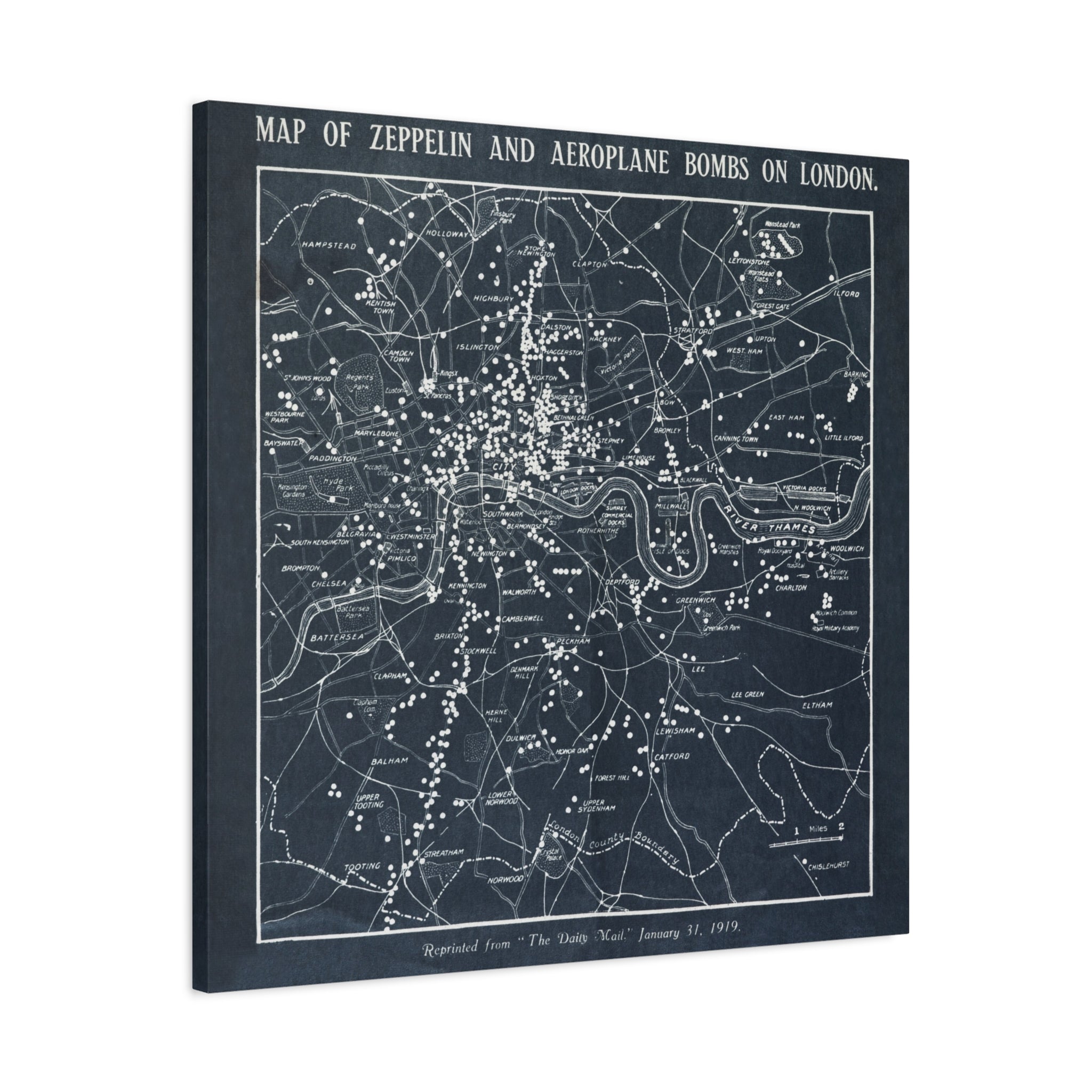 canvas-print-world-war-i-london-map-herbert-green-zeppelin-and-airplane-bombs-wall-art-decor-london-ww1