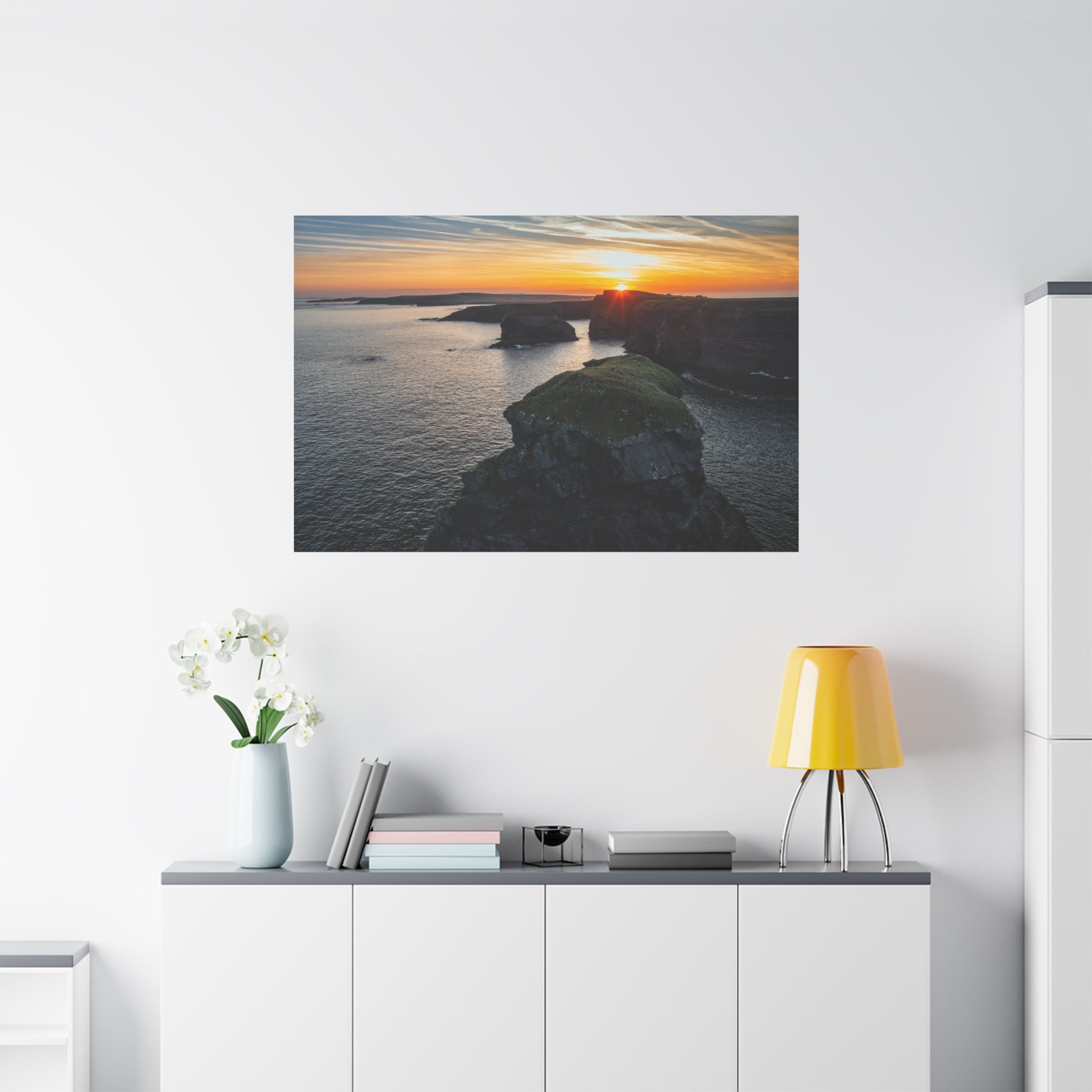 canvas-print-irish-landscape-wall-art-ocean-cliff-decor-stretched-matte-canvas-landscape-large-print-sunset-decor