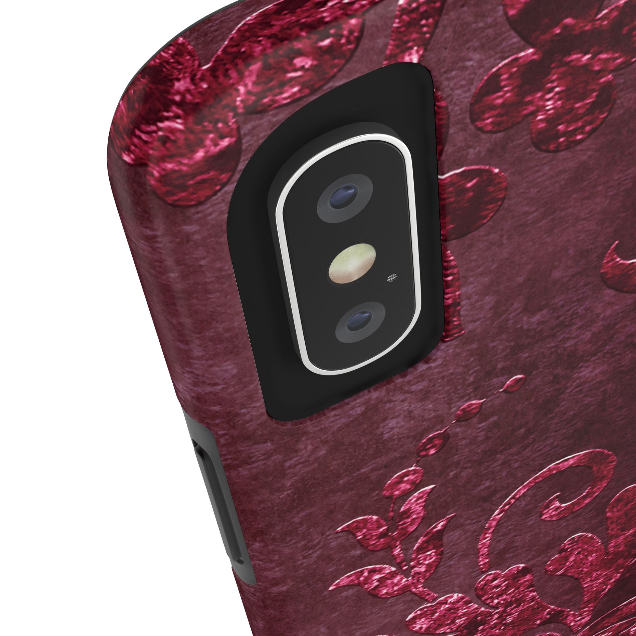 embossed-burgundy-velvet-tough-iphone-case-protective-iphone-cover-heavy-duty-iphone-case-rugged-phone-case-durable-smartphon