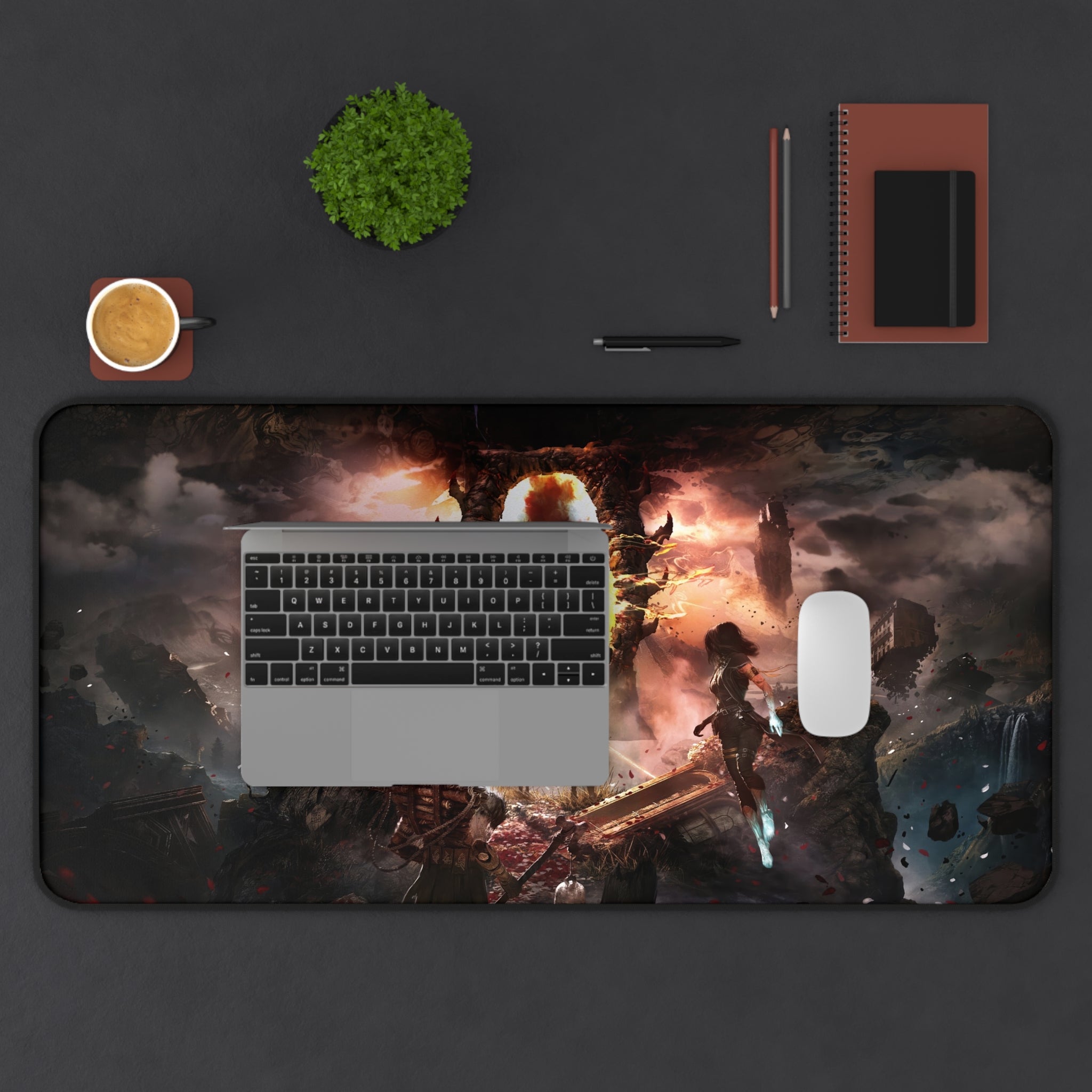 Clair Obscur Expedition 33 Gaming Mouse Pad - XL Desk Mat & Extended Desk Pad - Gustave Art - Fantasy RPG Gamer Setup