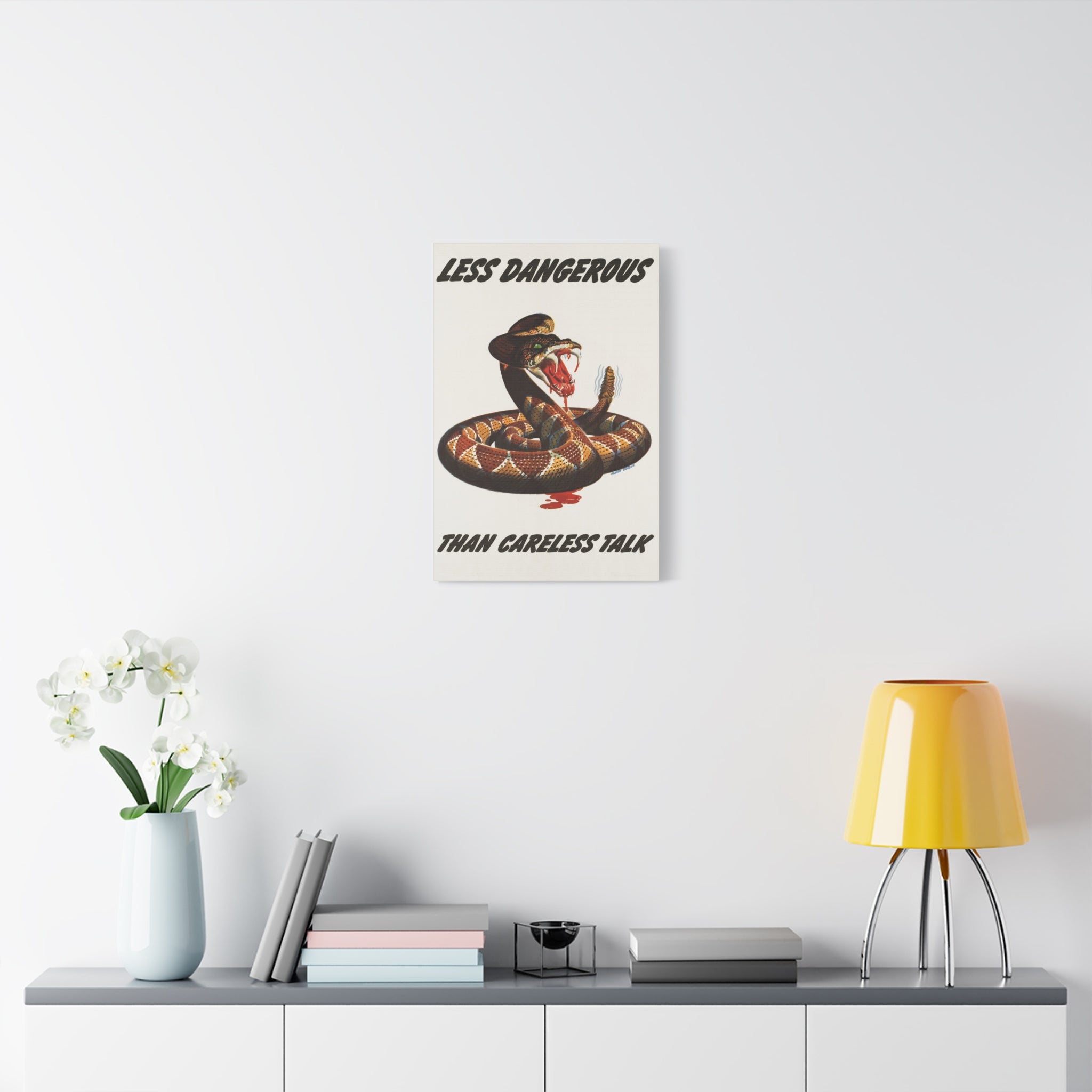 canvas-print-cobra-motivational-art-matte-finish-stretched-wall-art-less-dangerous-than-careless-talk-home-decor