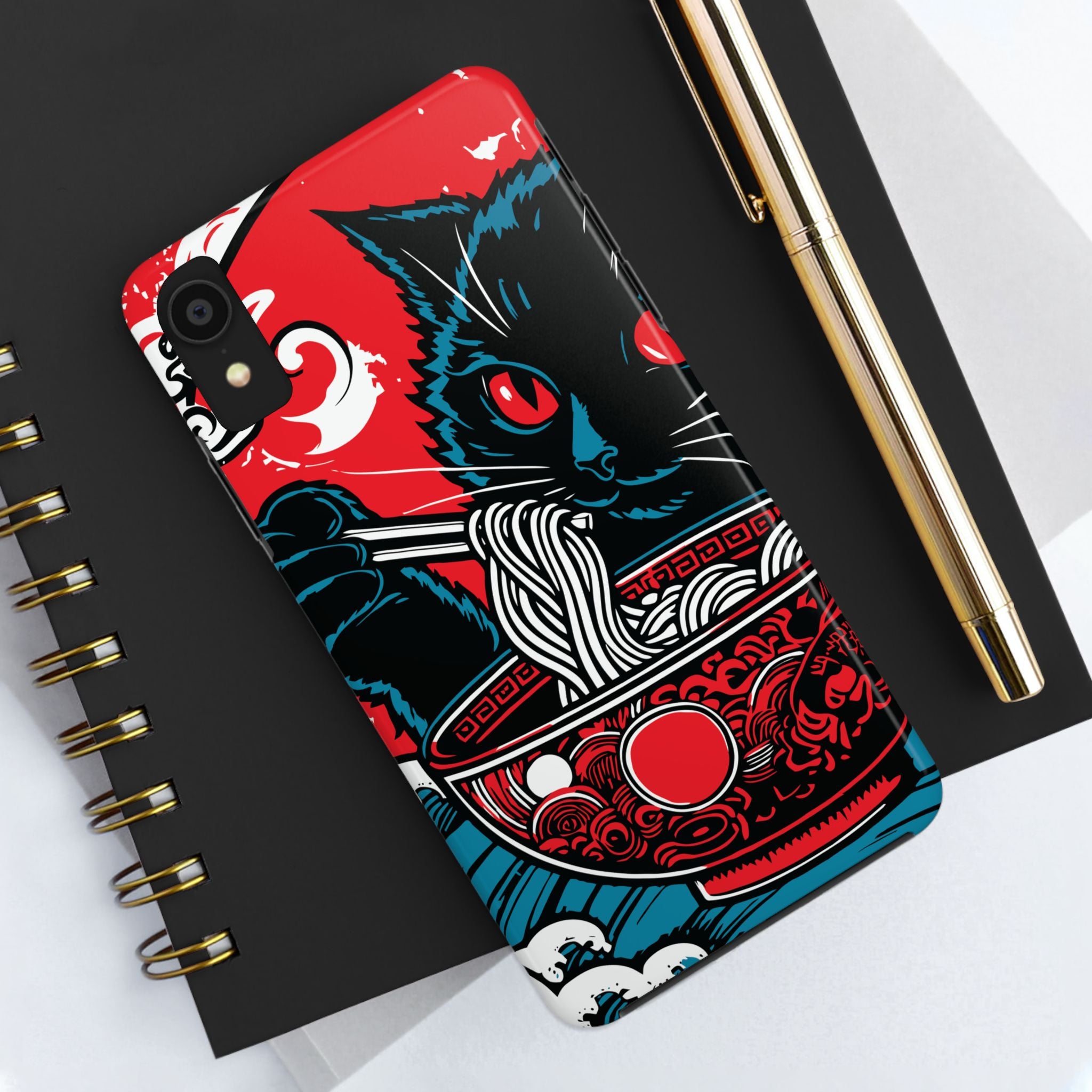 cat-eating-ramen-noodle-tough-iphone-case-japanese-anime-kawaii-protective-cover-anime-lover-gift-unique-iphone-shell-iphone-