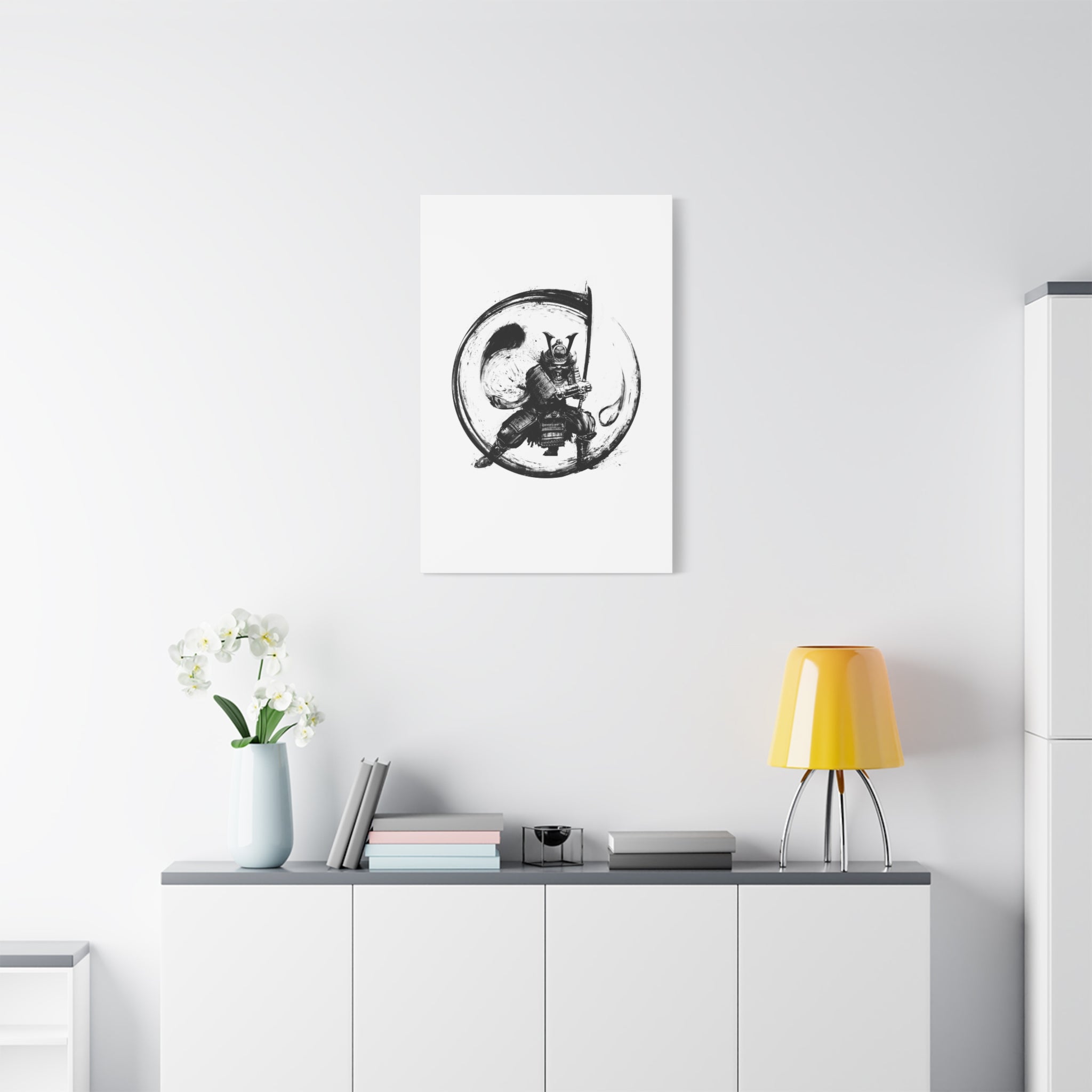 canvas-wall-art-japanese-samurai-ying-yang-katana-oni-mask-black-and-white-home-decor-zen-wall-hanging-asian-art-samurai-swor