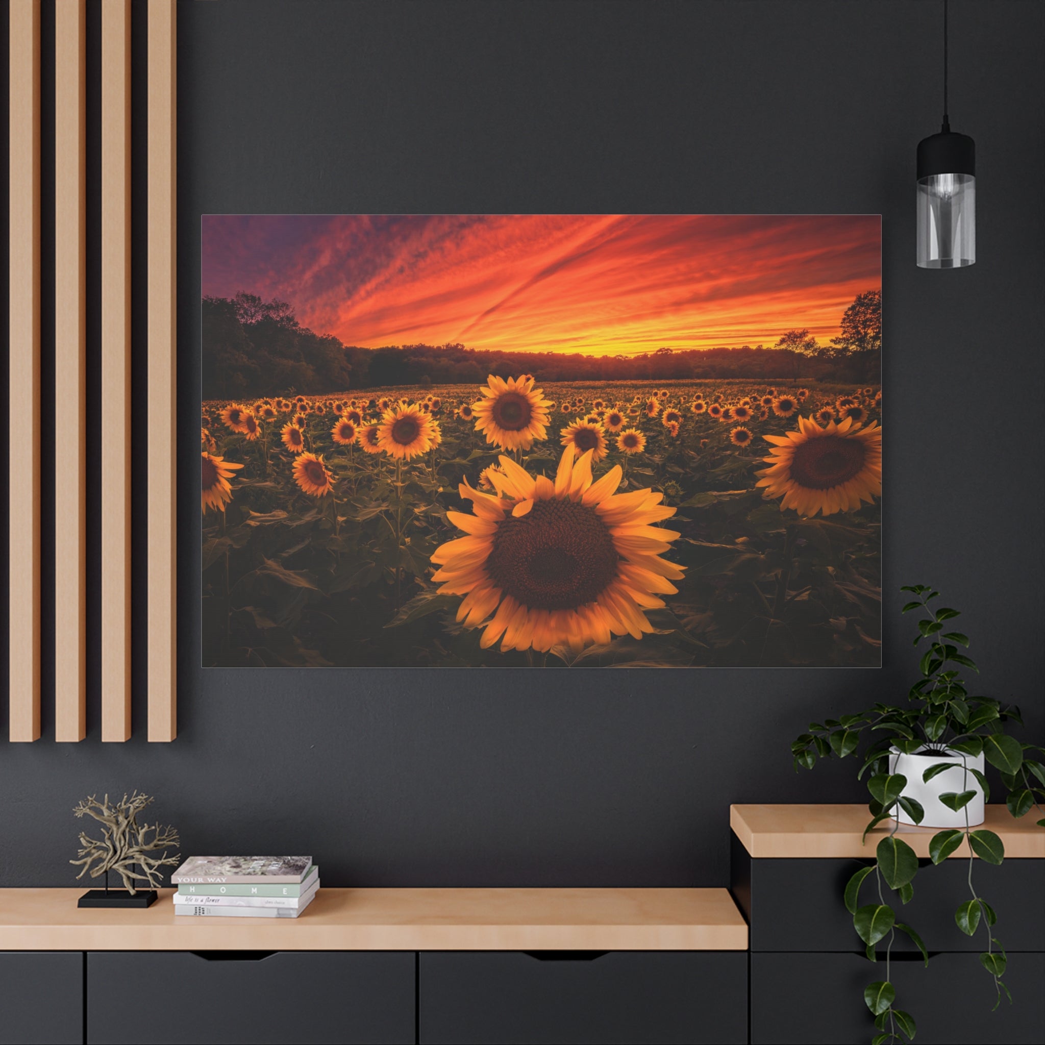 canvas-print-sun-flower-sunset-wall-art-decor-home-decor-nature-art-floral-print-gift-for-nature-lovers-farmhouse-wall-decor
