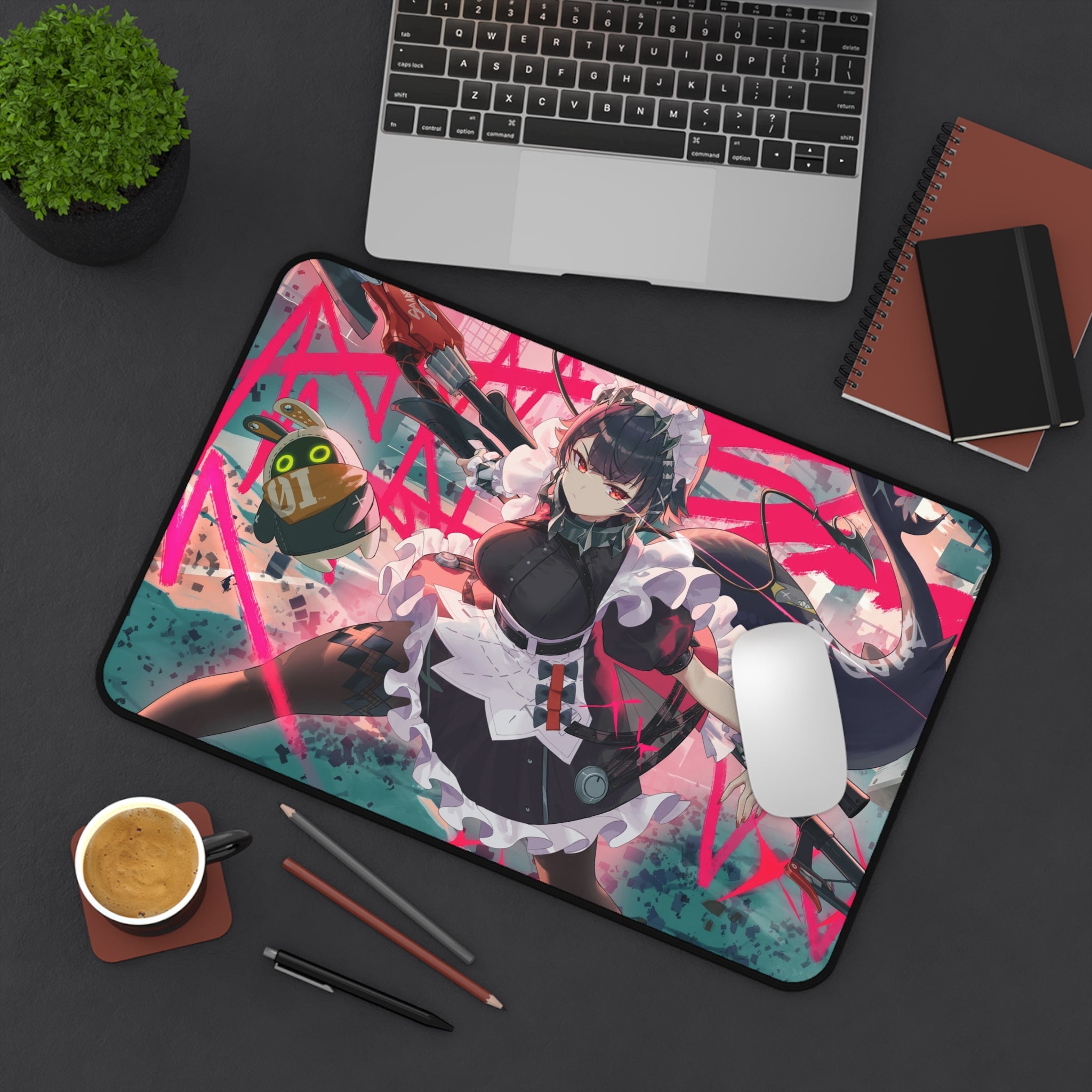 Zenless Zone Zero Ellen Joe Gaming Mouse Pad - ZZZ Desk Mat - New Eridu Anime Desk pad - XL Waifu Ga