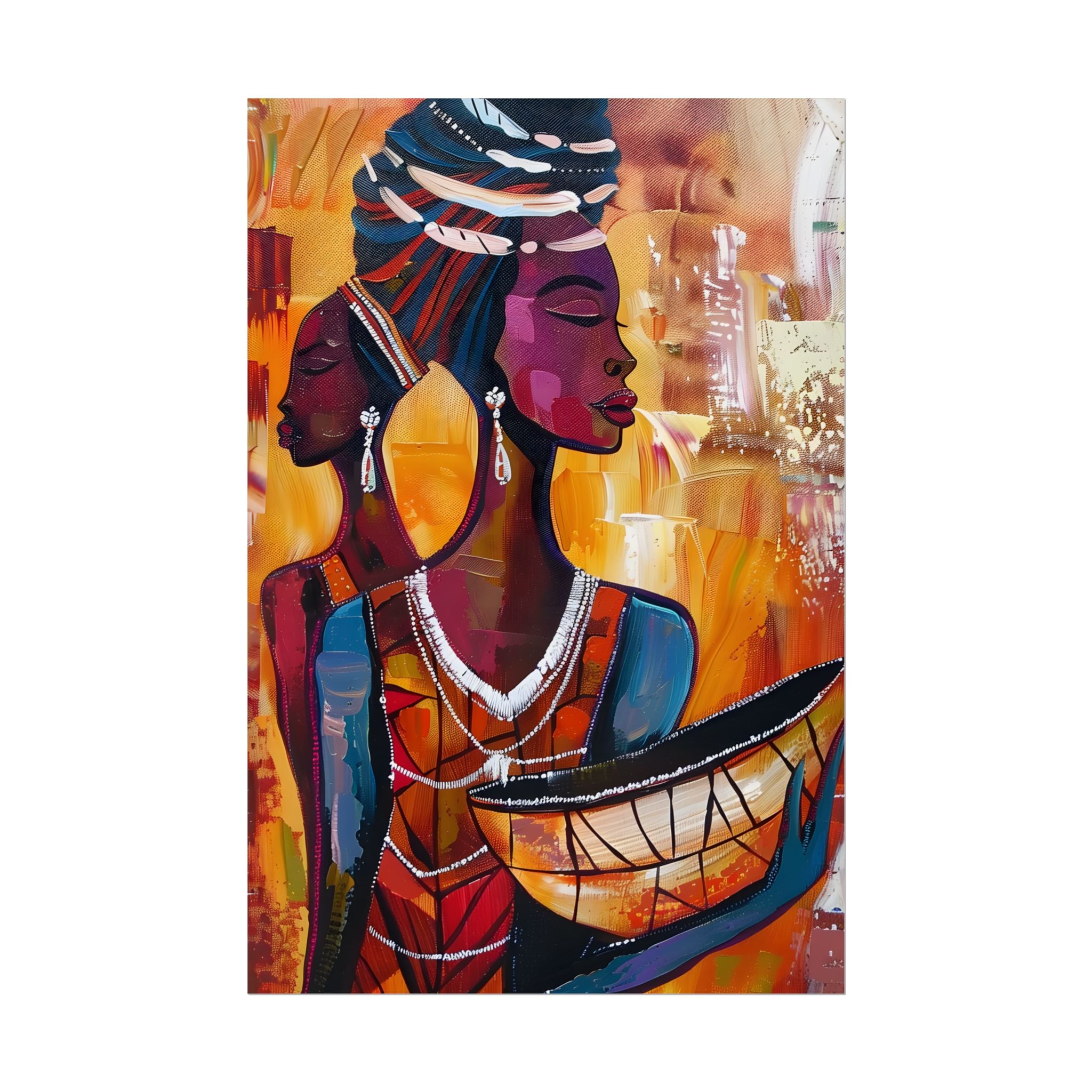 traditional-african-woman-poster-print-african-portrait-afrocentric-home-wall-decor-tribal-art-african-american-art-ethnic-wa