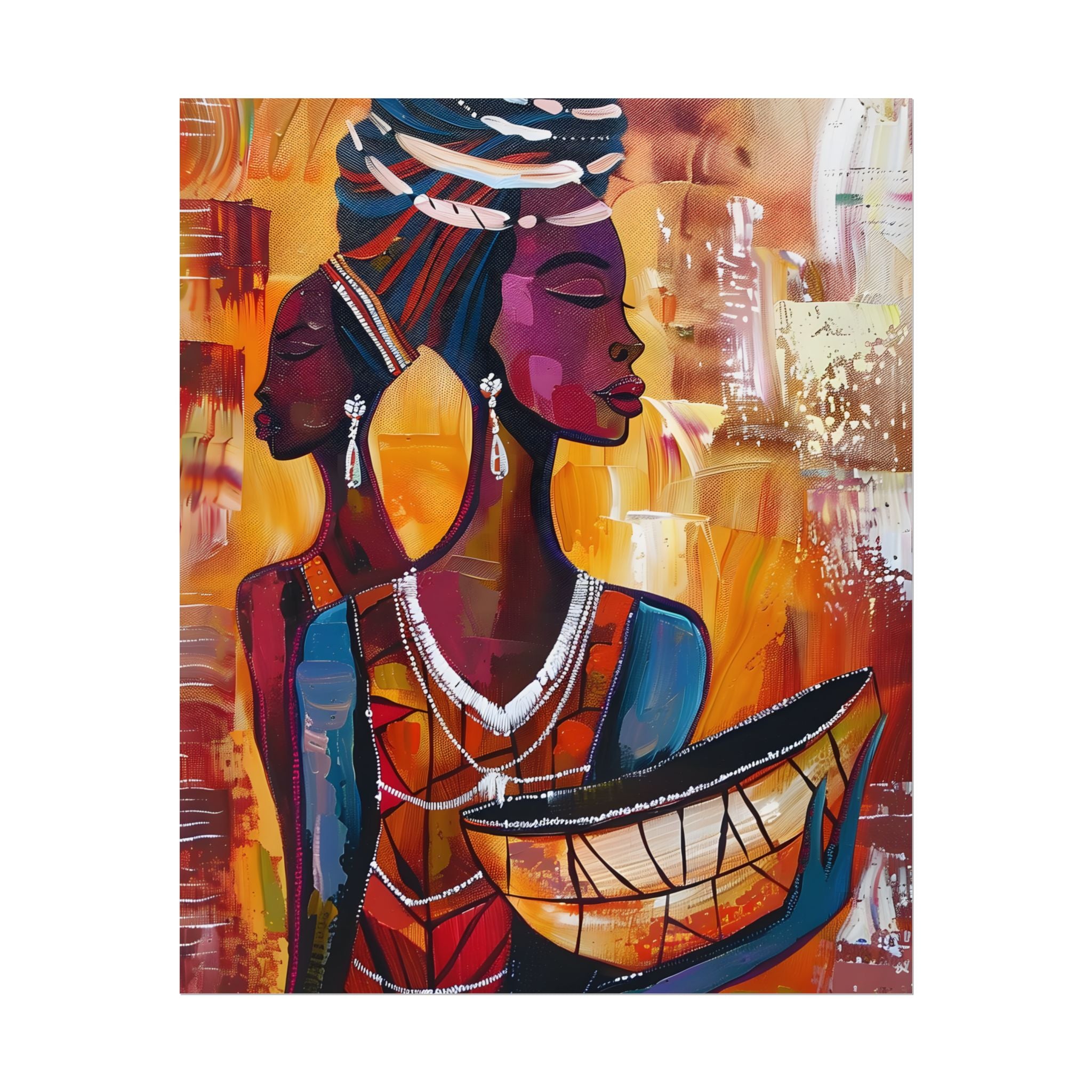 traditional-african-woman-poster-print-african-portrait-afrocentric-home-wall-decor-tribal-art-african-american-art-ethnic-wa