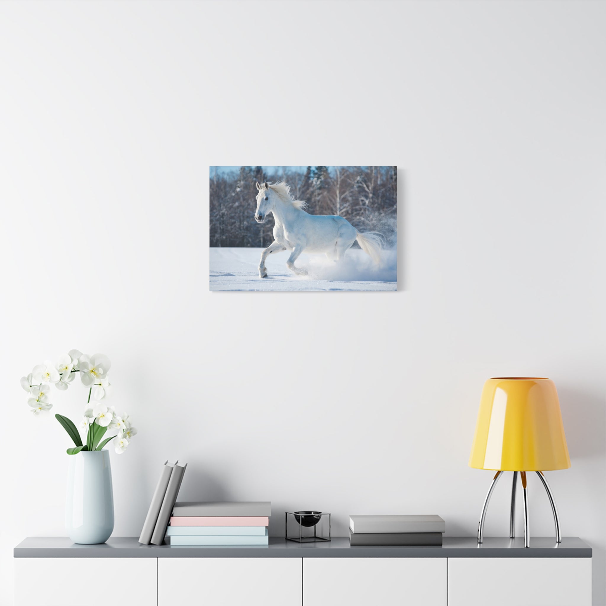 canvas-print-white-horse-winter-wall-art-home-decor-nature-decor-matte-stretched-canvas-alternative-horse-wall-decor-wildlife