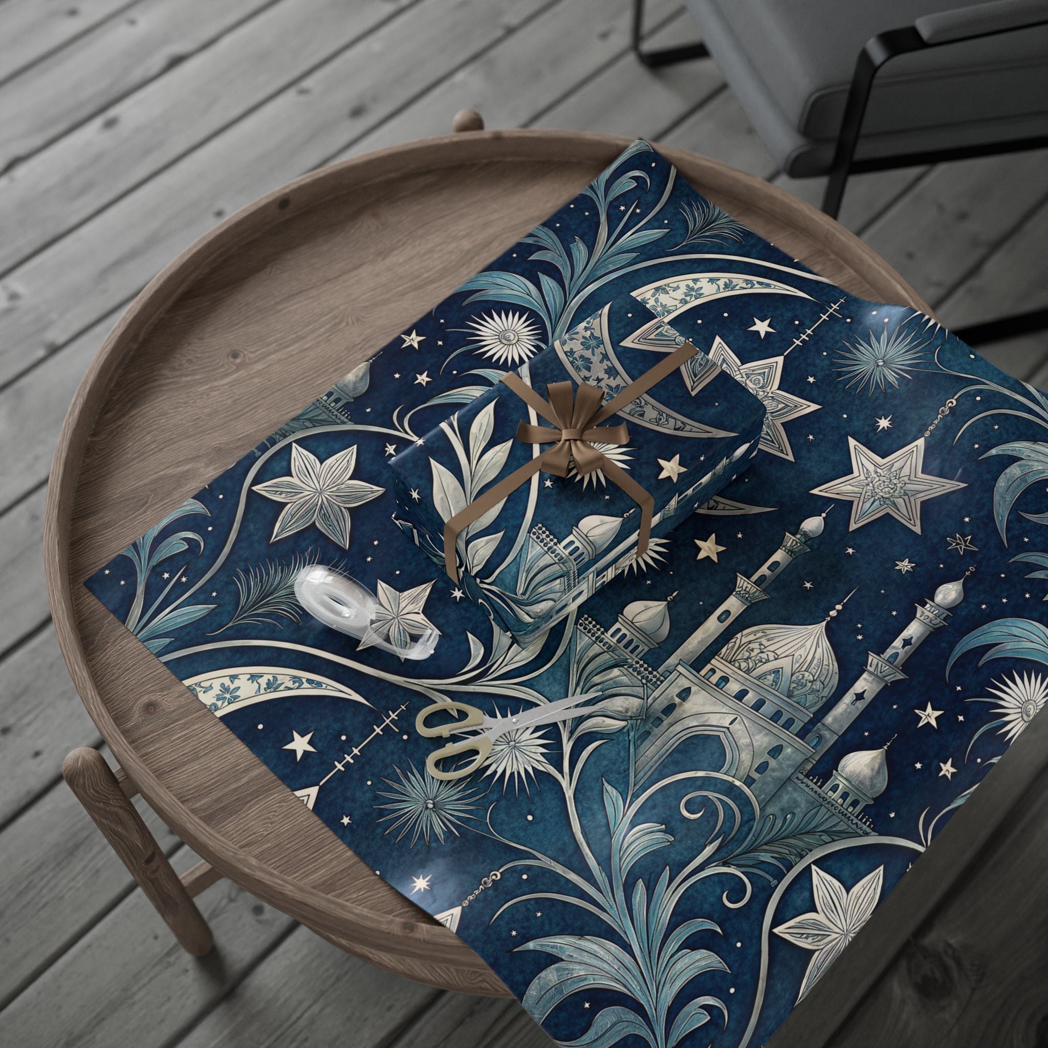 ramadan-night-wrapping-papers-islamic-celestial-gift-wrap-mosque-silhouette-eid-holiday-supplies-festive-present-packaging-re