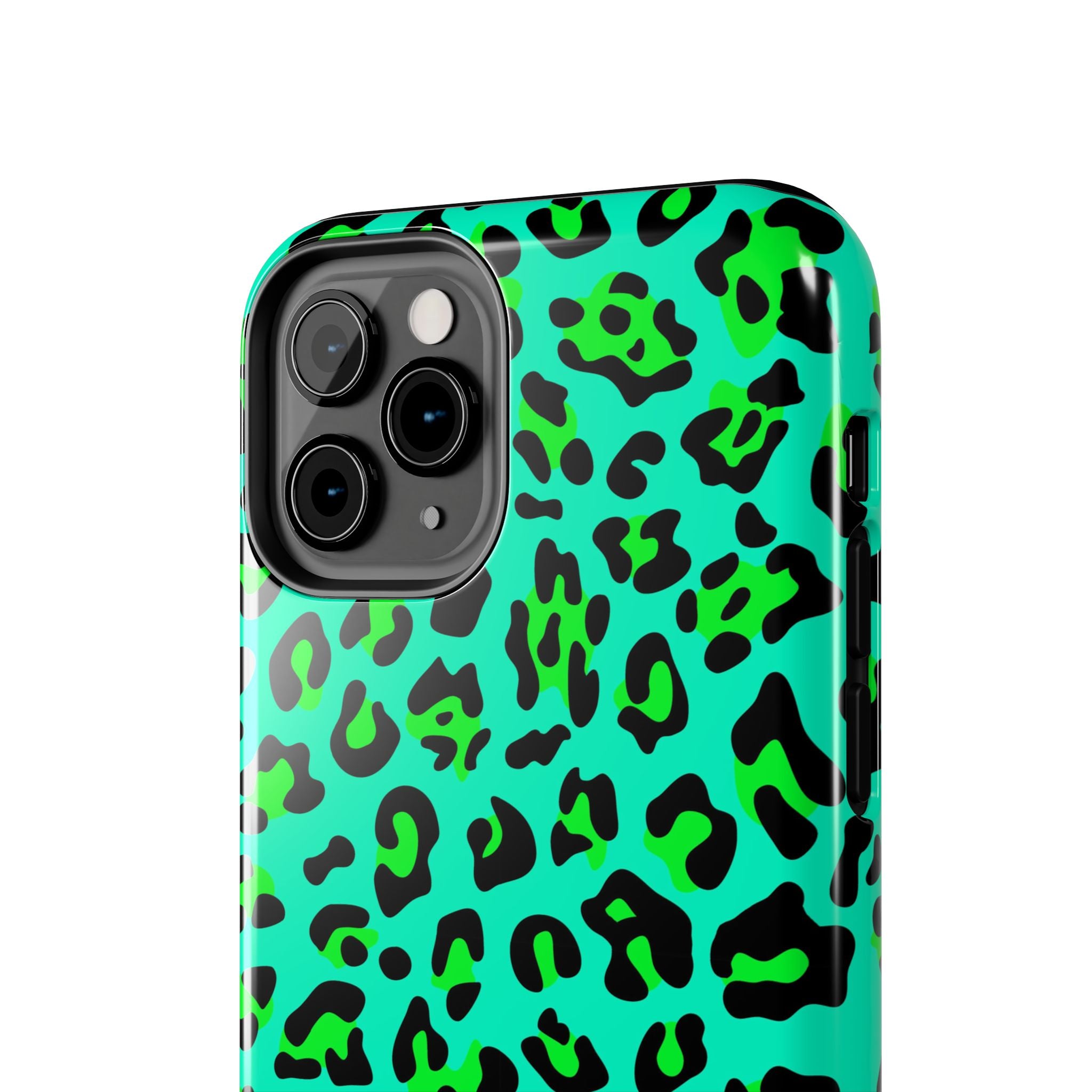 neon-green-teal-leopard-iphone-tough-case-stylish-phone-cover-protective-cellphone-case-trendy-smartphone-accessory-gift-for-