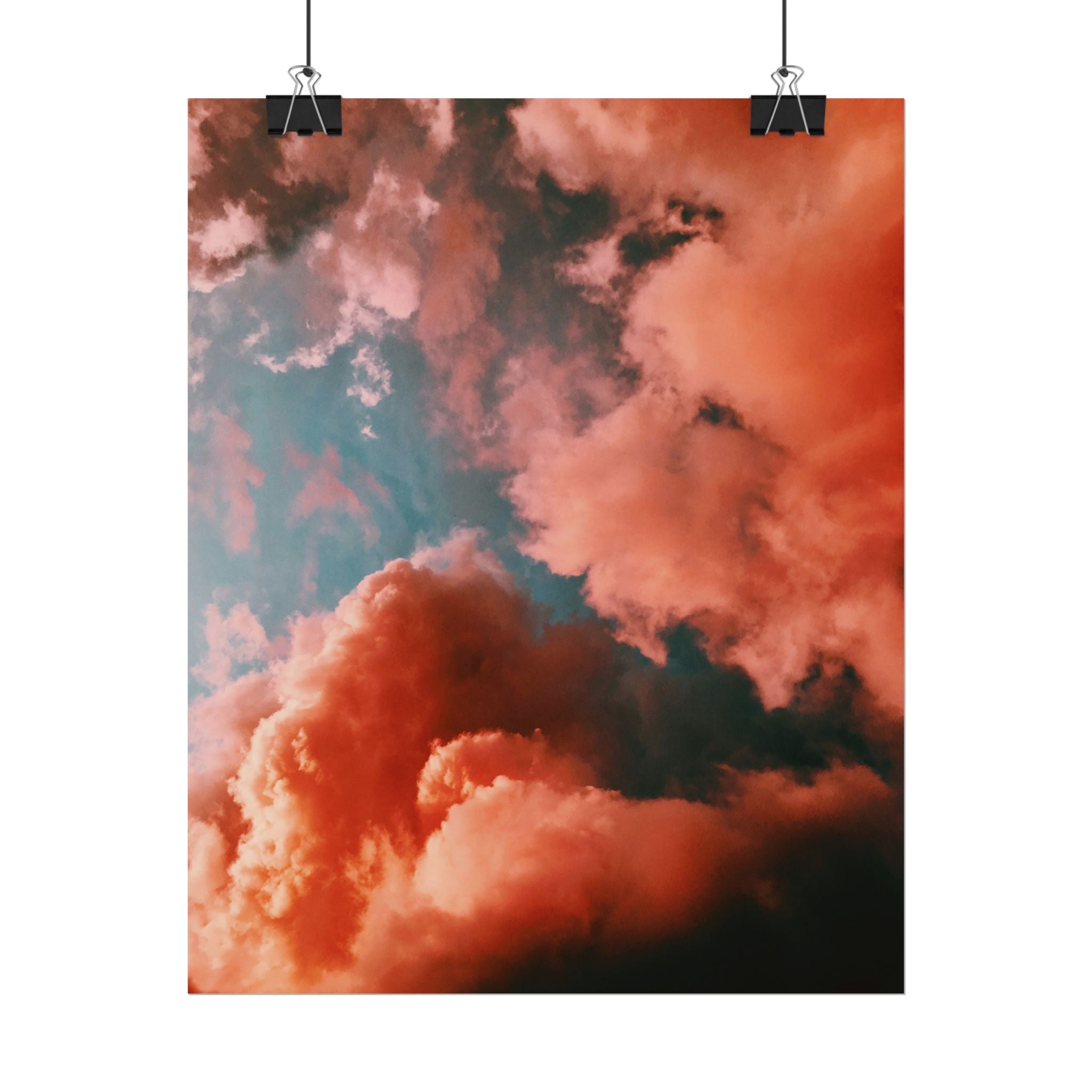pinkish-cloud-sunset-poster-print-pink-wall-art-sunset-artwork-home-wall-decor-room-decoration-wall-hanging