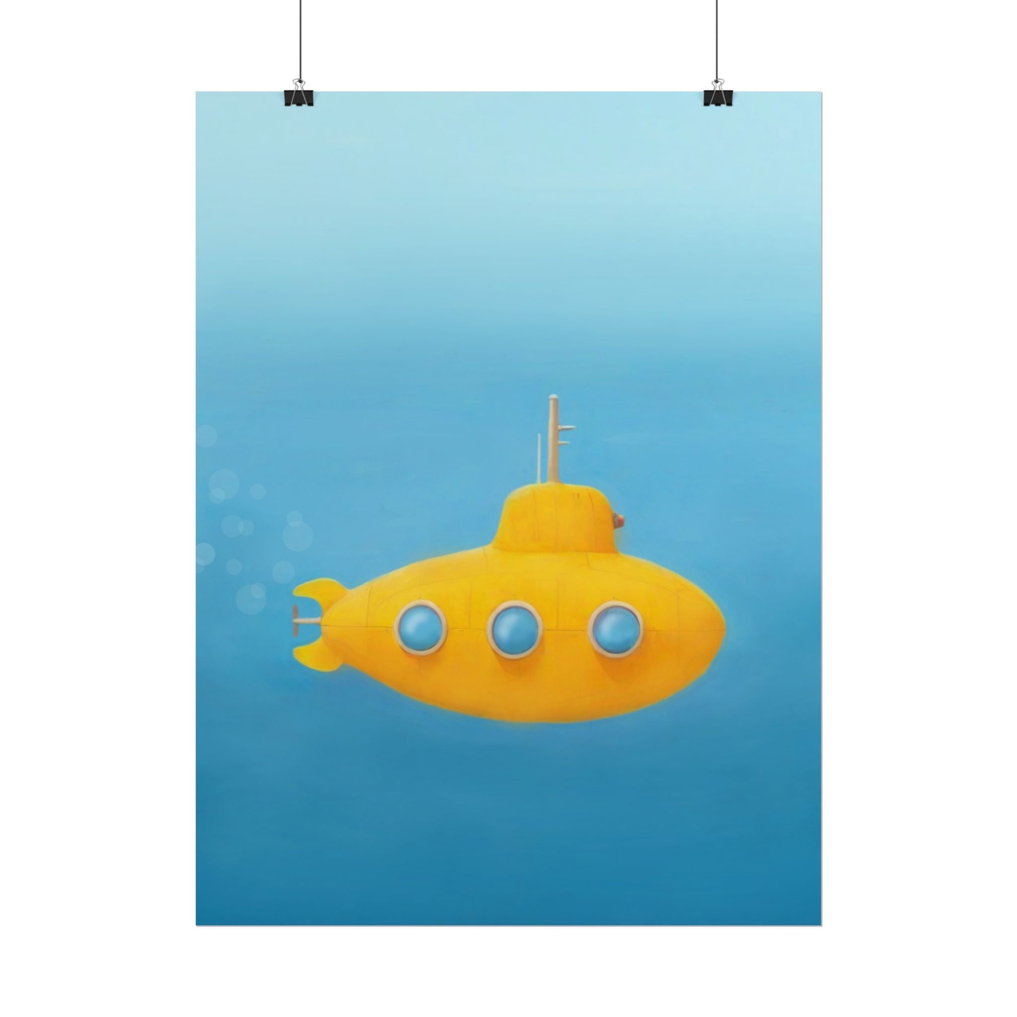 yellow-submarine-nursery-poster-art-fine-art-poster-wall-art-submarine-print-yellow-nursery-decor-gender-neutral-nursery