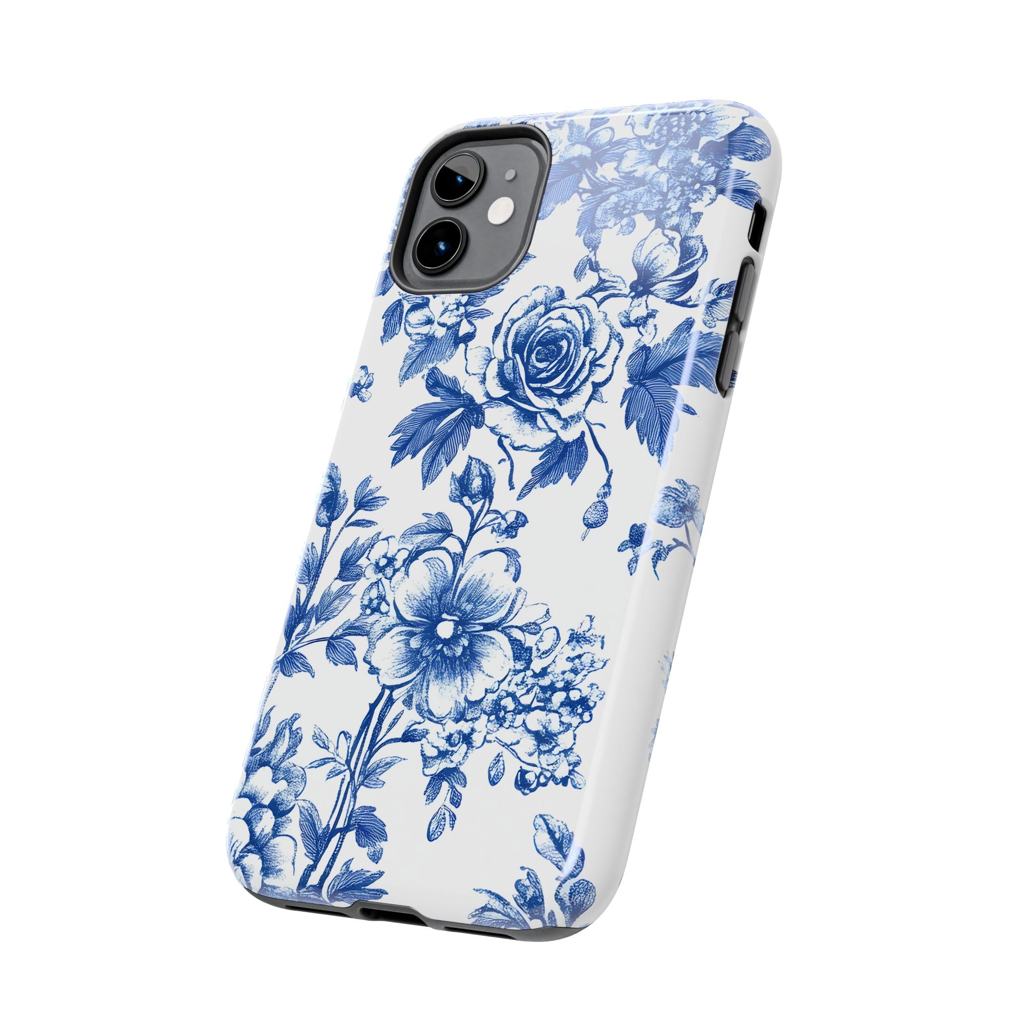 french-toile-floral-tough-iphone-case-blue-iphone-cover-protective-iphone-case-hard-shell-iphone-case-vintage-design-phone-ca